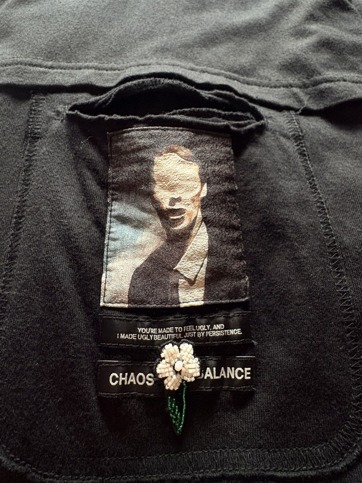 Undercover Black Beaded Pocket Tshirt Size US L / EU 52-54 / 3 - 1 Thumbnail
