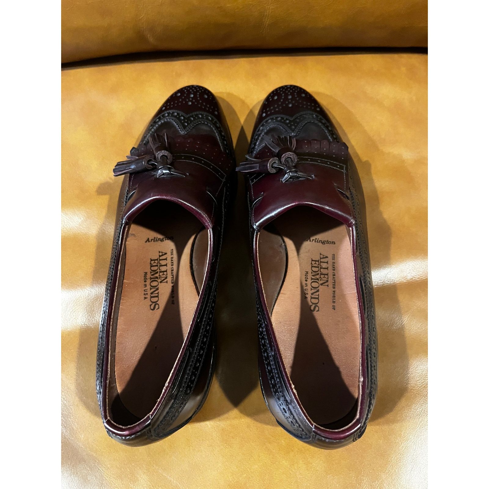 Allen Edmonds Allen Edmonds Arlington Wingtip Brogue Loafers Burgundy 9 Size US 9 / EU 42 - 8 Thumbnail