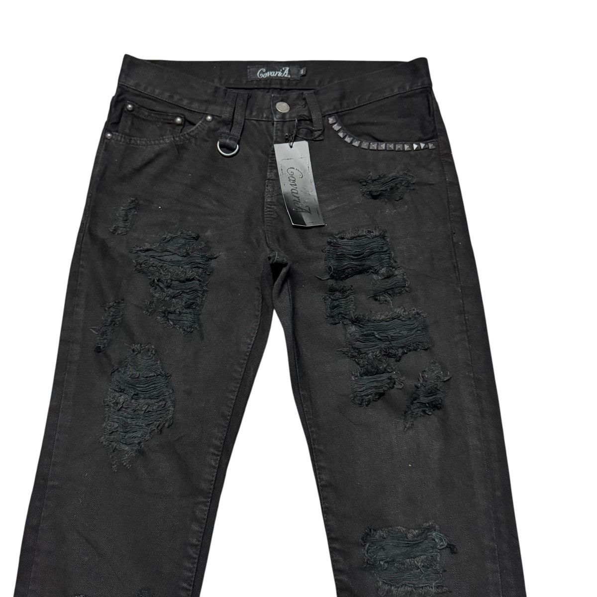 GOSTAR DE FUGA Cavaria Black Distressed Denim Jeans Size US 28 / EU 44 - 3 Thumbnail
