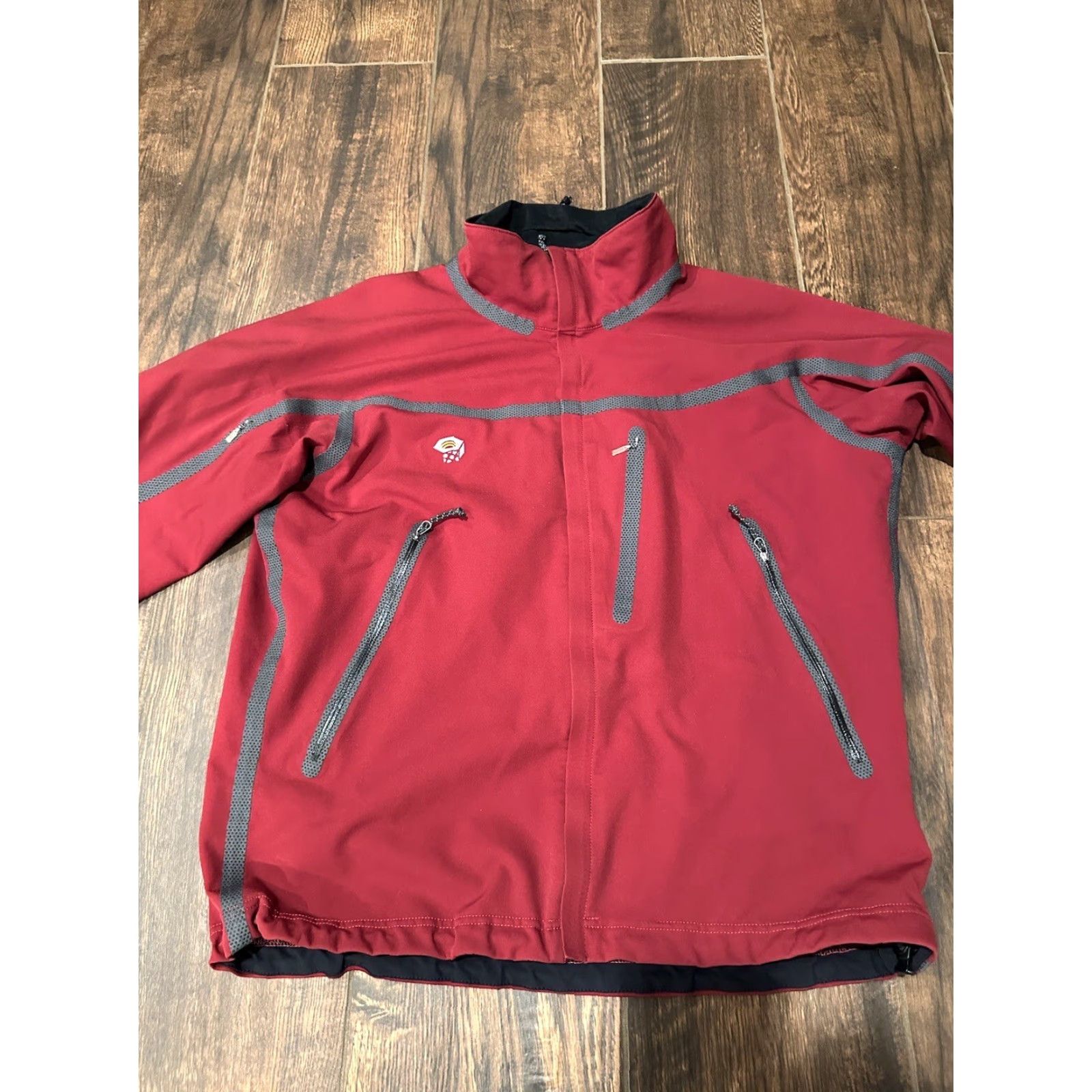 Mountain Hardwear Mountain Hardwear Mens Red Conduit Softshell Long Sleeve Full Zip Jacket Size L Size US L / EU 52-54 / 3 - 4 Thumbnail