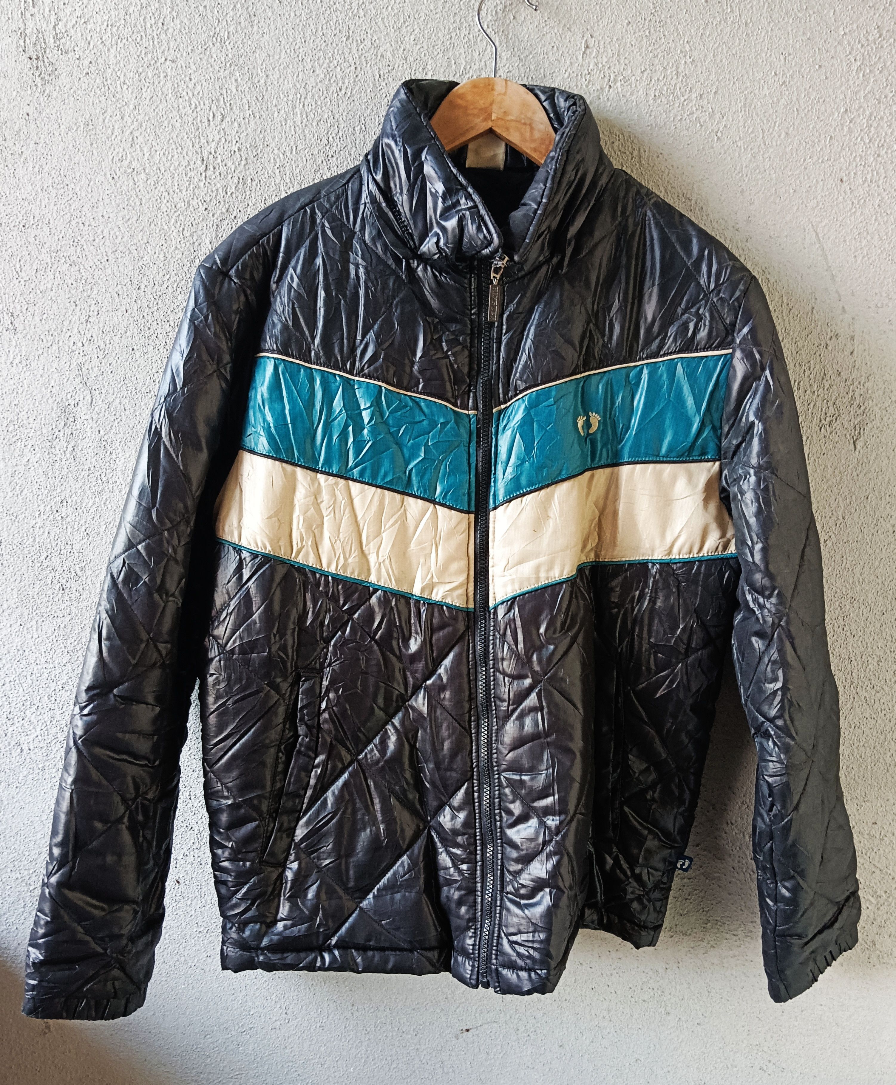 Hang Ten × Vintage Vintage HANG TEN Winter Zipper Jacket Striped Size M Size US M / EU 48-50 / 2 - 1 Thumbnail