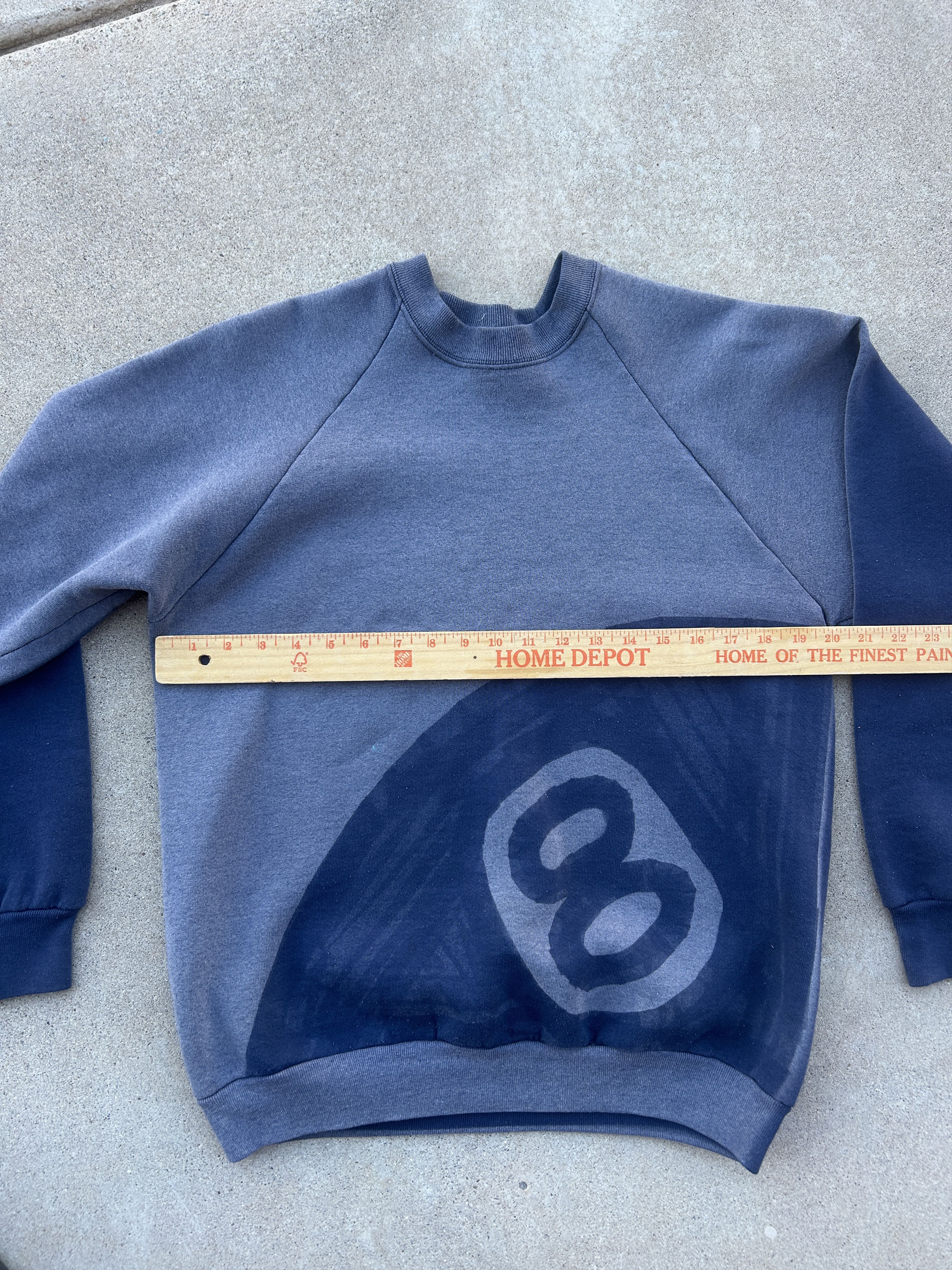 Other Vintage Stussy Style 8 Ball Blue Sun Faded Sweatshirt Size US L / EU 52-54 / 3 - 2 Thumbnail