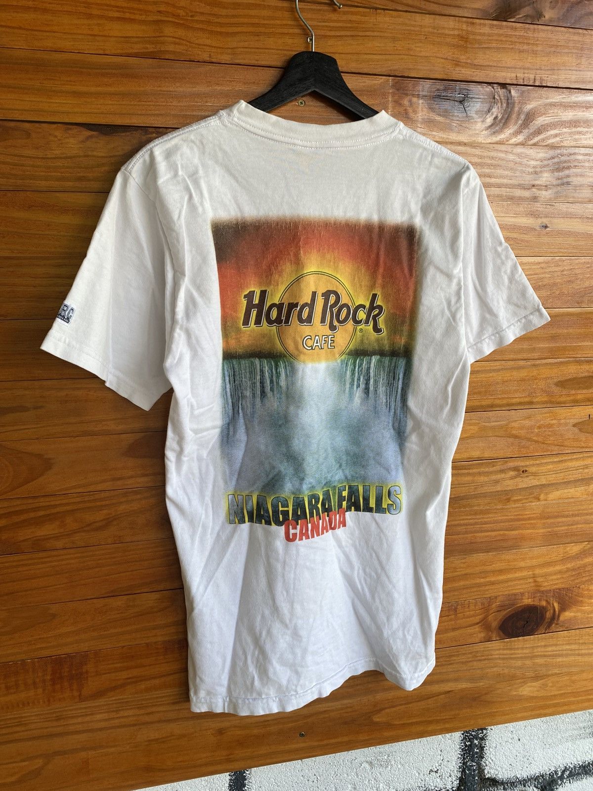 Hard Rock Cafe Vintage Hard Rock Cafe Niagara Falls Canada Heavy Tee White Size US M / EU 48-50 / 2 - 4 Thumbnail