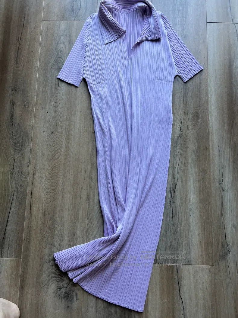 Issey Miyake Issey Miyake Pleated Lapel Dress Size M / US 6-8 / IT 42-44 - 2 Thumbnail