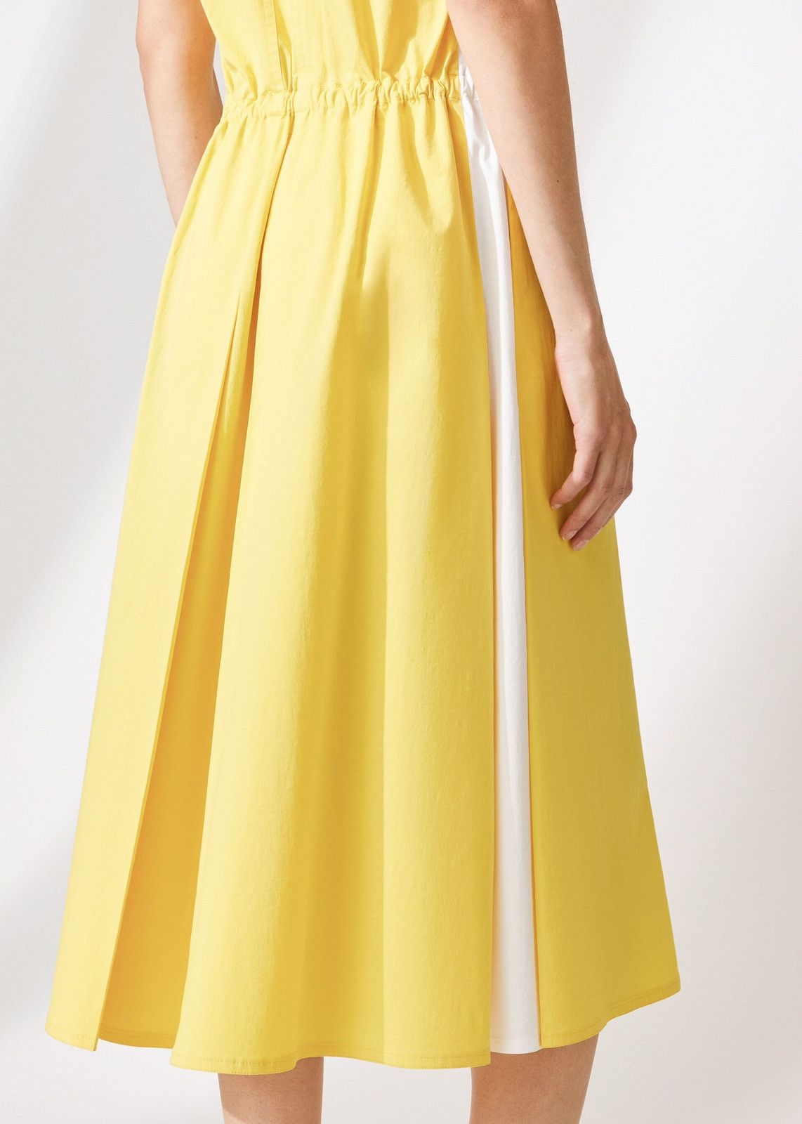 Loro Piana o1srvl11e0424 Dress in Yellow Size L / US 10 / IT 46 - 3 Thumbnail
