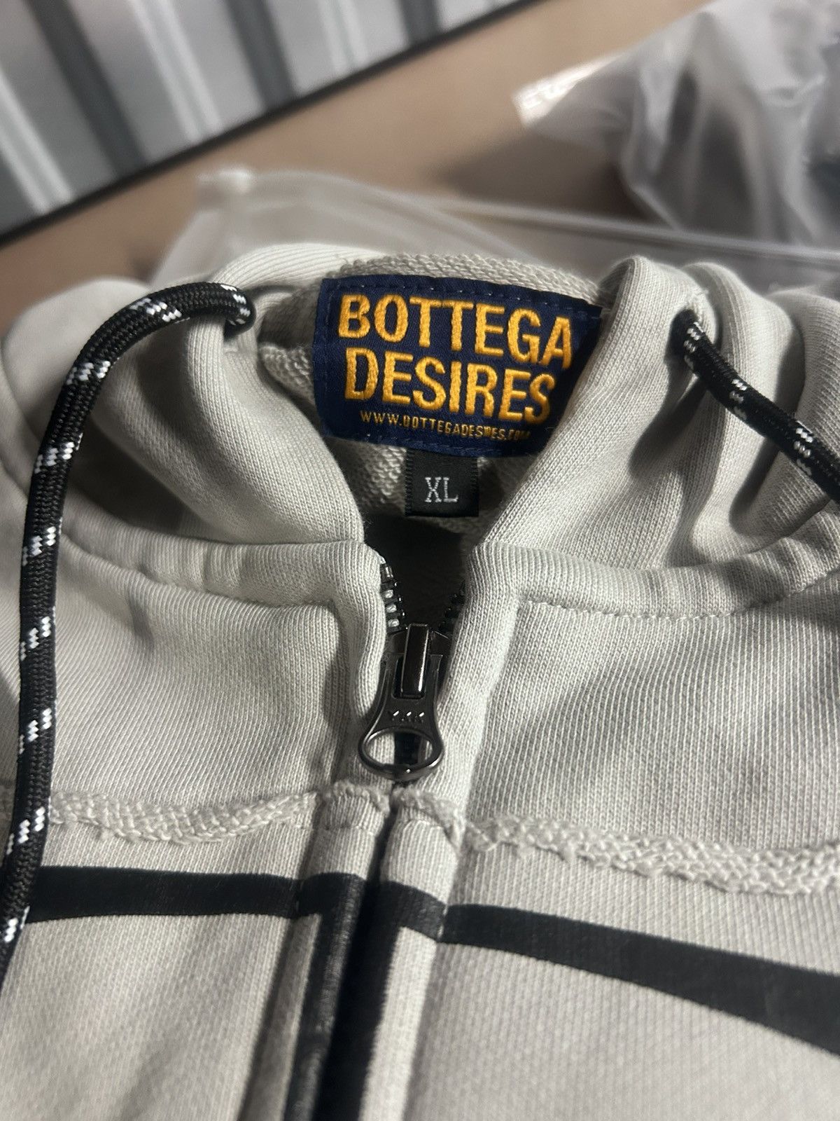 Bottega Desires Bottega Desires Grey Tech Suit Hoodie & Sweats X-Large New Size US XL / EU 56 / 4 - 8 Thumbnail