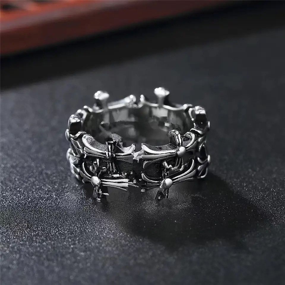 Jewelry × Vintage Vintage Stainless Steel Biker Ring Size ONE SIZE - 2 Thumbnail