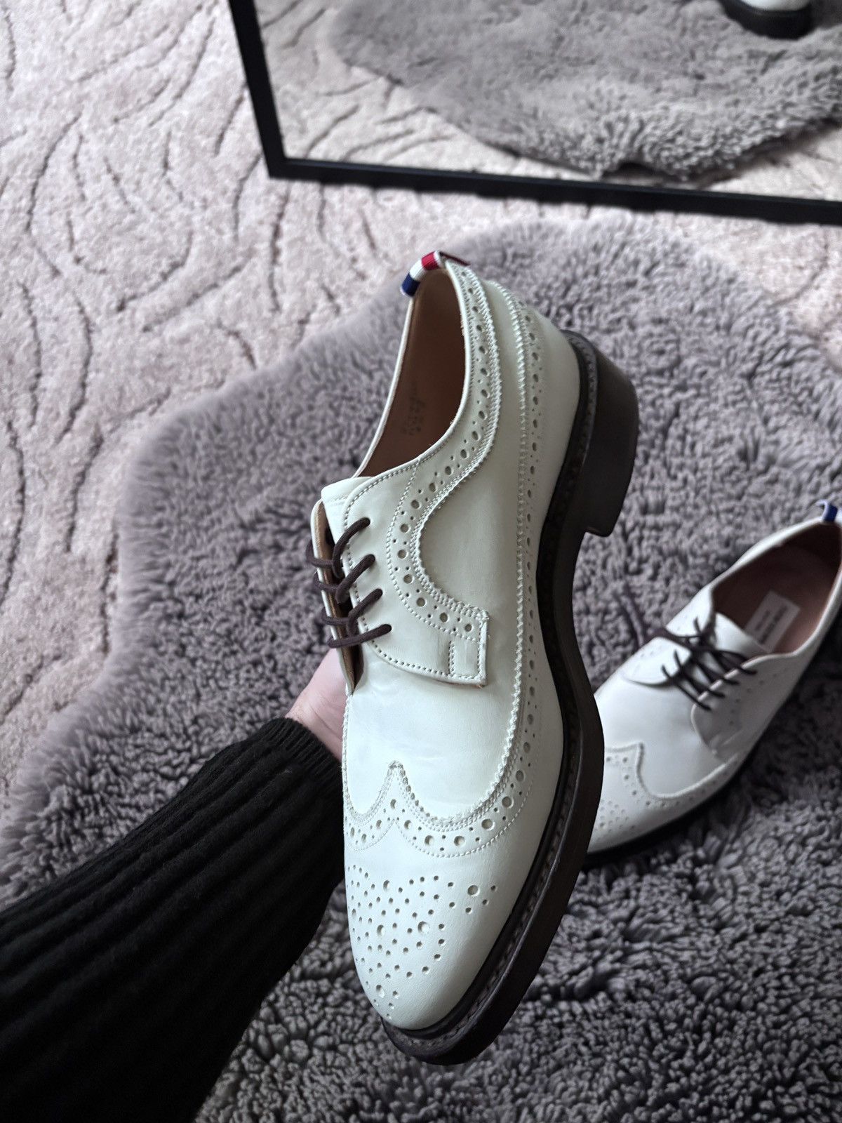 Thom Browne × Vintage Thom Browne Vintage Classic Longwing white brogue Size US 9 / EU 42 - 3 Thumbnail