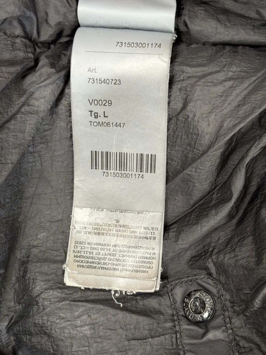 Stone Island AW2017 Stone Island Black Dyed Crinkle Reps Black Hooded Puffer Jacket Size US L / EU 52-54 / 3 - 15 Thumbnail