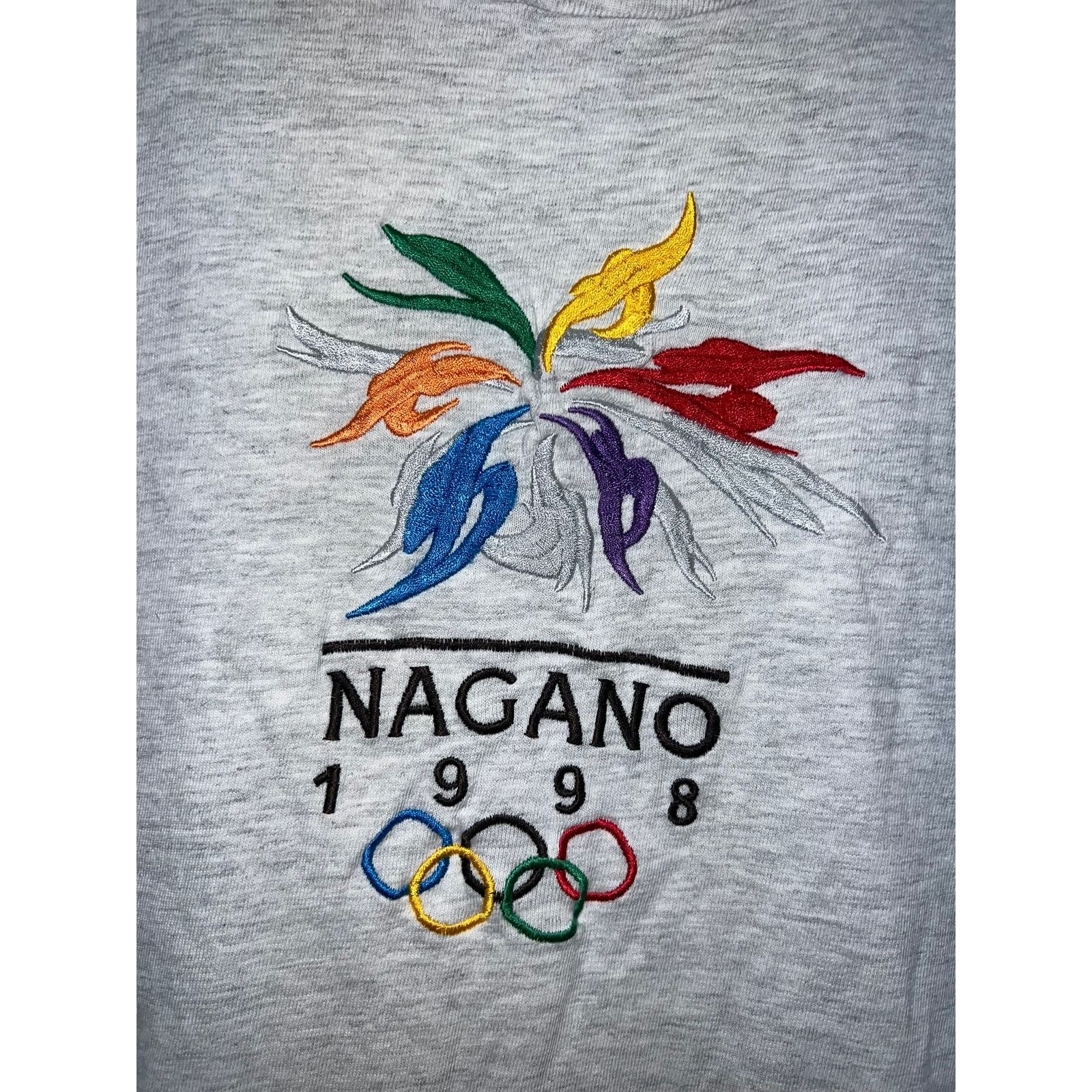 Vintage Vintage Nagono Olympics Shirt Japan Andazia Gray Tee Stained Size US M / EU 48-50 / 2 - 3 Thumbnail