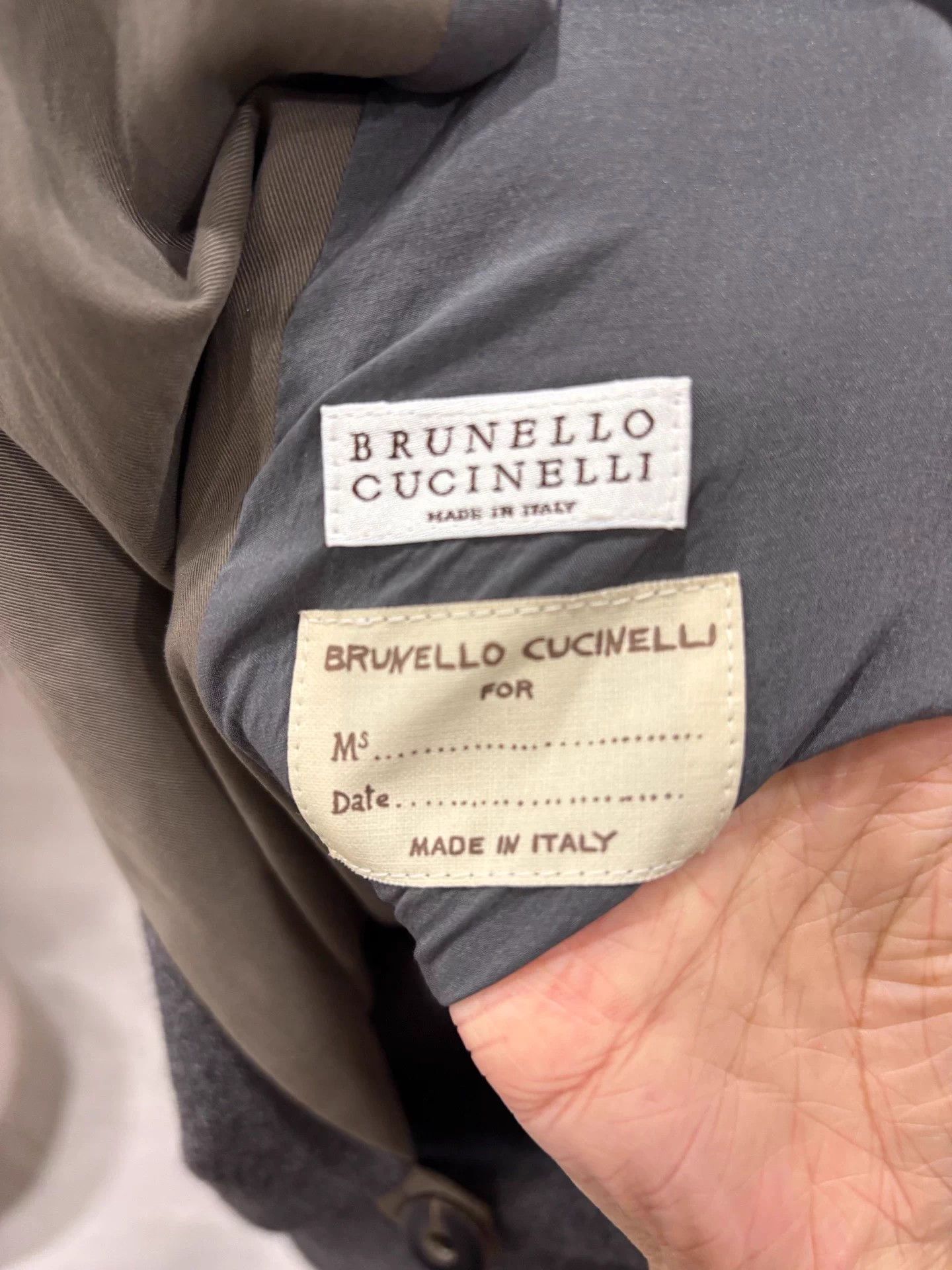 Brunello Cucinelli Brunello Cucinelli Gray Cocoon Coat 42 Size US XS / EU 42 / 0 - 4 Thumbnail