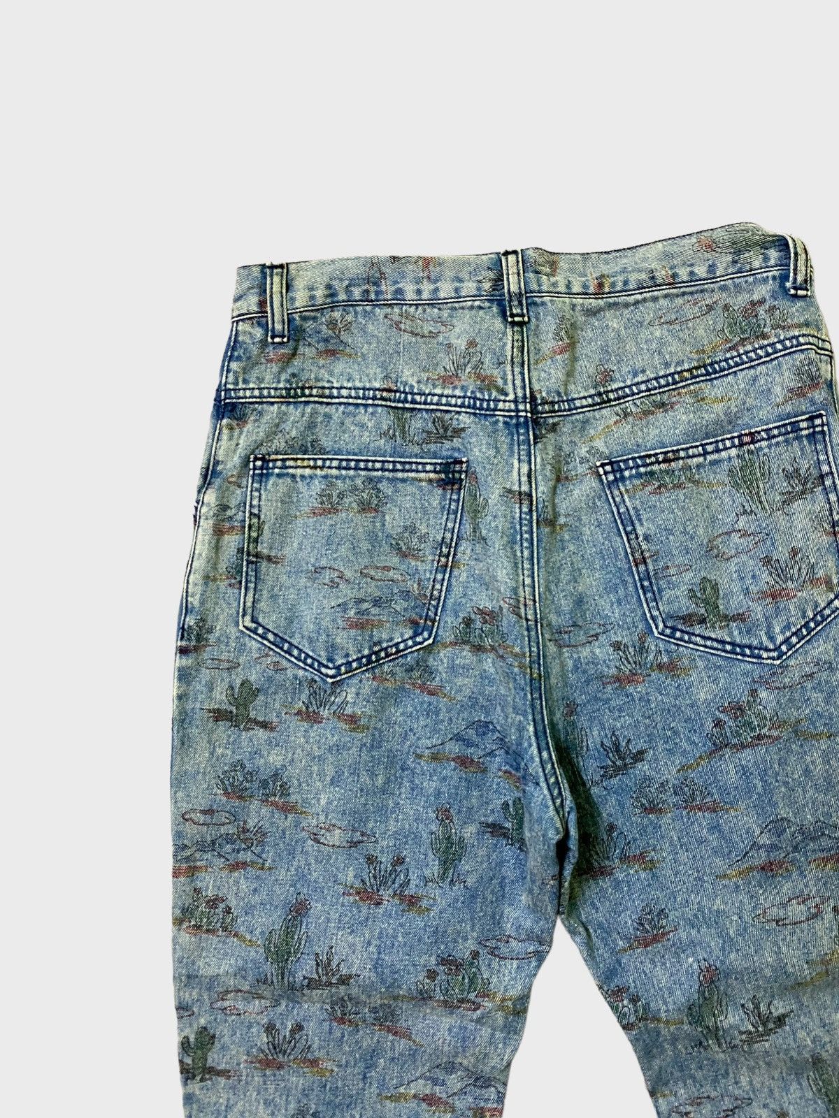 Issey Miyake Issey Miyake Style Cactus Designs Denim Jeans Size US 30 / EU 46 - 11 Thumbnail