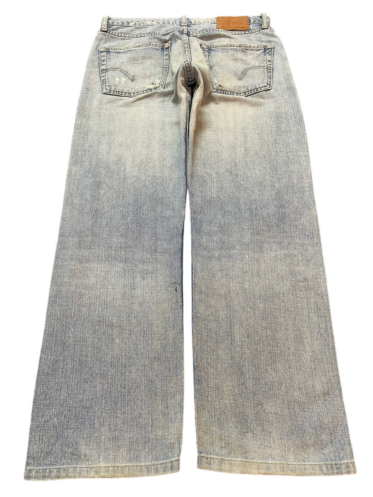 Levi's Vintage 90s Levis Blue Faded Wash Distress Baggy Jeans Size US 32 / EU 48 - 2 Thumbnail