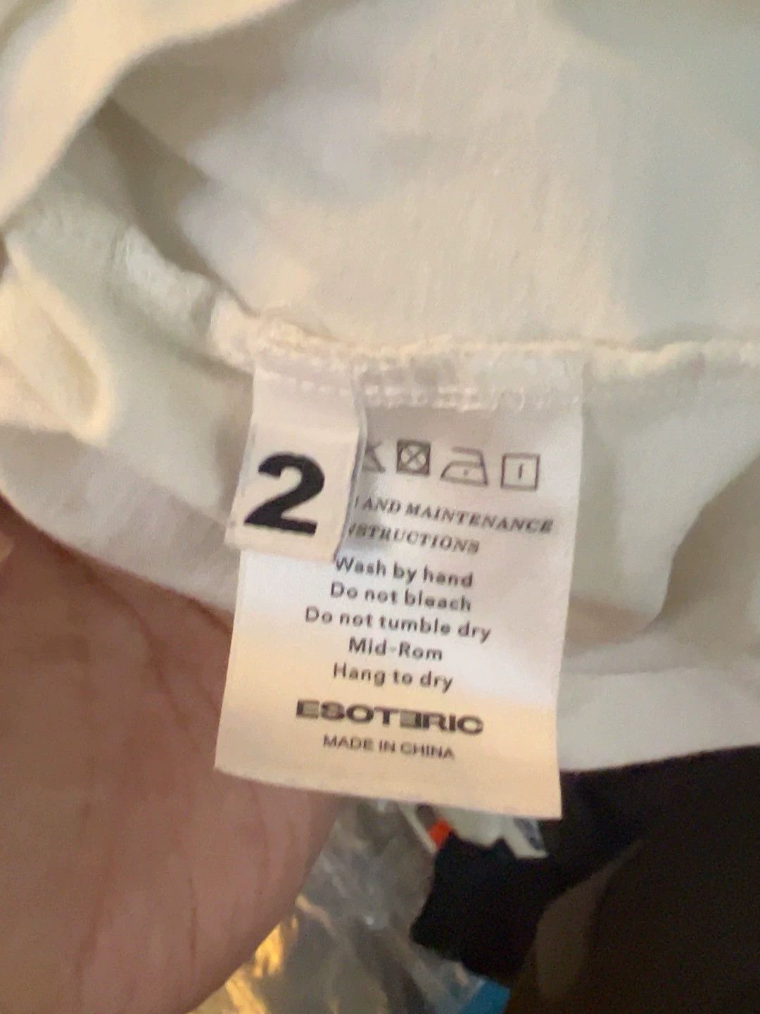 Other ESOTERIC THING Skunk Poly Washed Slogan Tee 2 Wrinkled Size US M / EU 48-50 / 2 - 3 Thumbnail