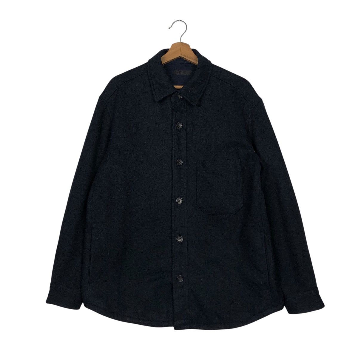 Japanese Brand Rich Blue Vintage Wool Chore Work Jacket Uniqlo Issey Miyake Size US L / EU 52-54 / 3 - 2 Thumbnail