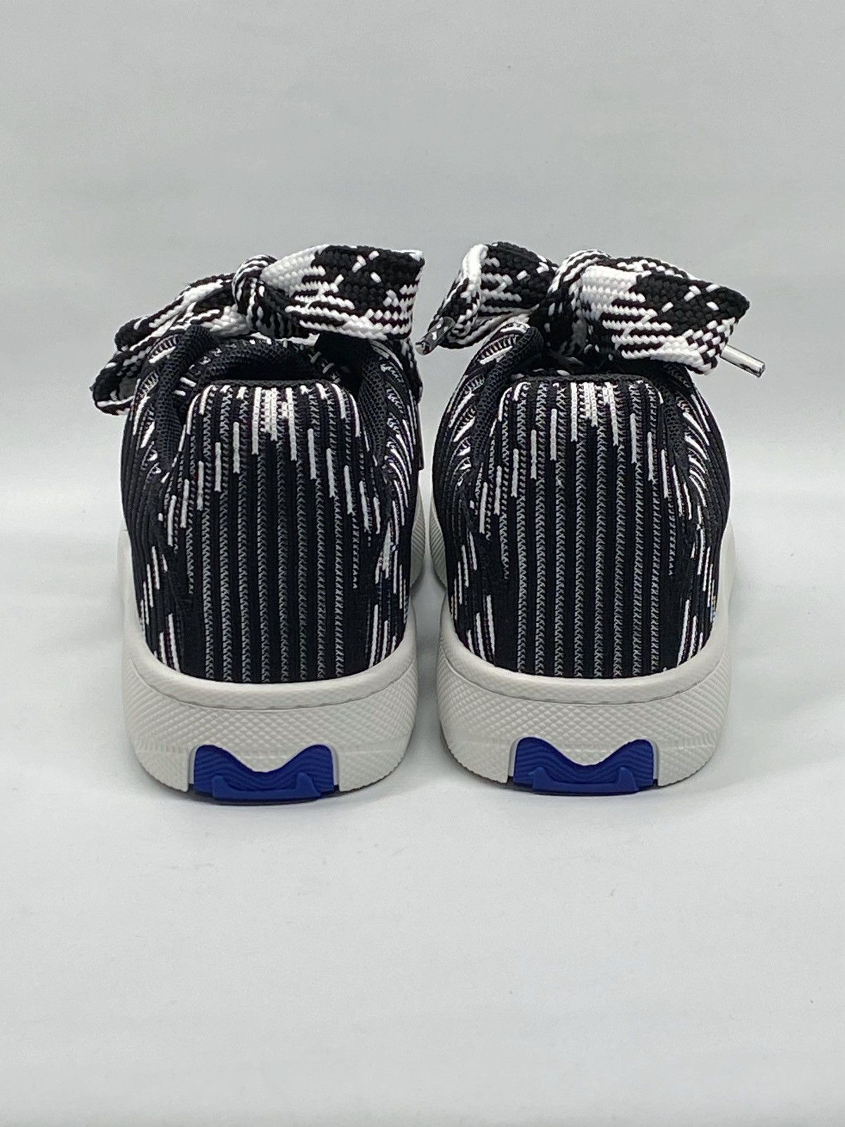 Burberry Burberry Black & White Check Knit Box Sneakers size 37 Size US 7 / IT 37 - 9 Thumbnail