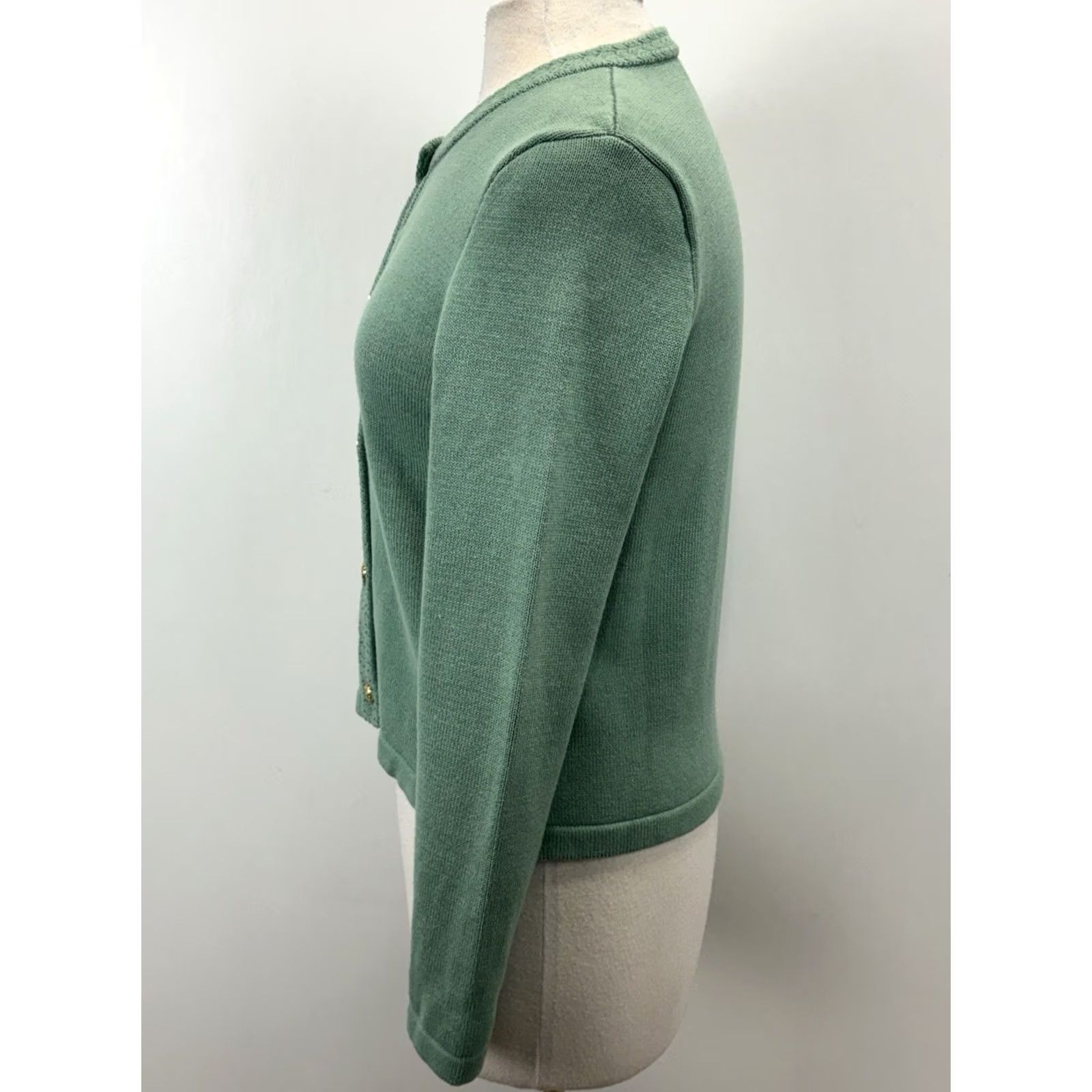 J.Crew J. Crew Cardigan Sweater Women’s S Green Gold Buttons Old Money Academia Womens Cardigan Sweater S Green Gold Buttons Old Money Academia Size S / US 4 / IT 40 - 2 Thumbnail