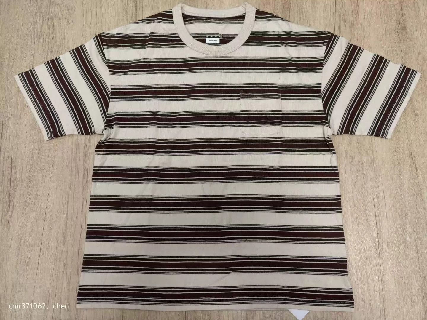 Visvim VISVIM 22SS BORDER JUMBO TEE S/S Cotton-Cashmere Striped Navy 2 Size US M / EU 48-50 / 2 - 4 Thumbnail