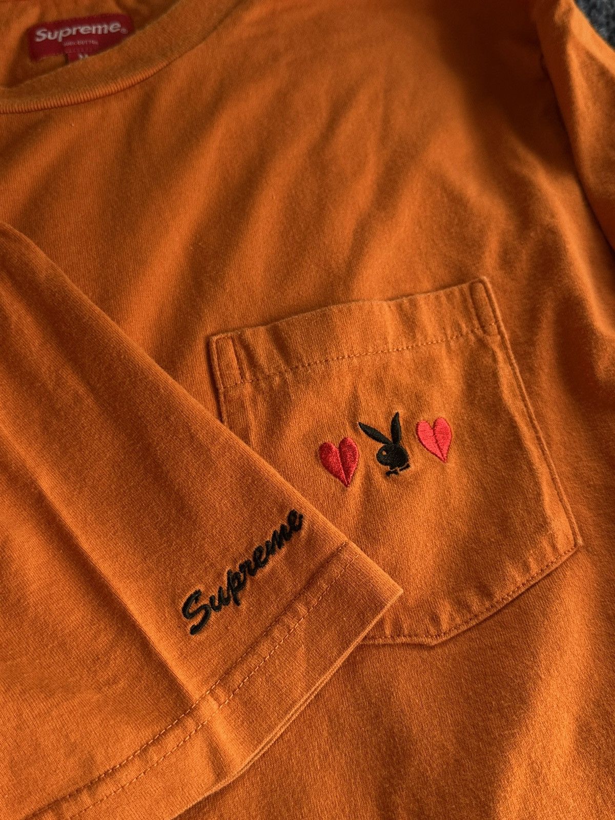 Supreme Supreme Playboy Pocket Tee (FW18) Size US M / EU 48-50 / 2 - 3 Thumbnail