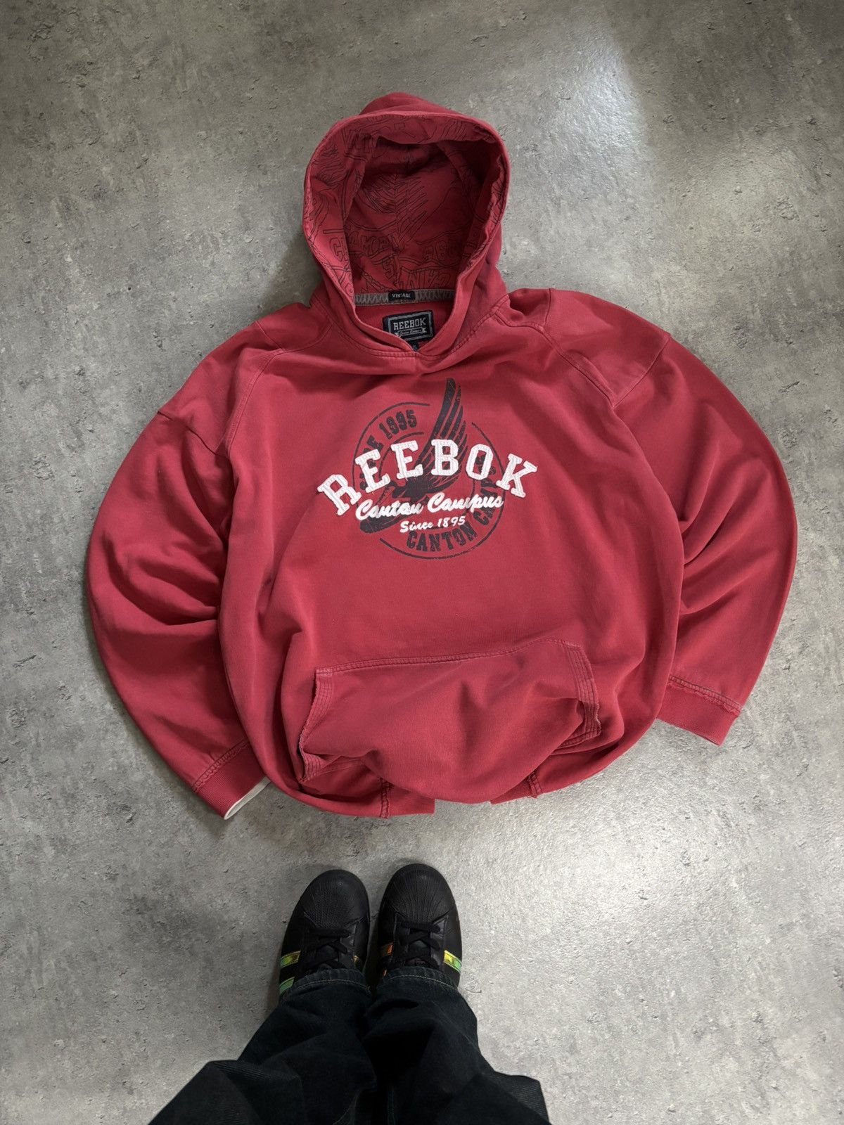 Reebok Reebok Red Vintage Drop Hoodie XXL Streetwear Size US XXL / EU 58 / 5 - 1 Thumbnail