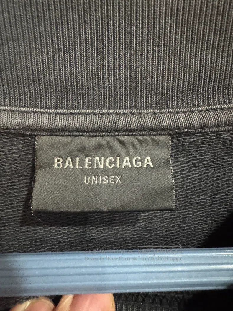 Balenciaga Balenciaga Logo printed long-sleeve ribbed cuff hooded swe Size US M / EU 48-50 / 2 - 3 Thumbnail