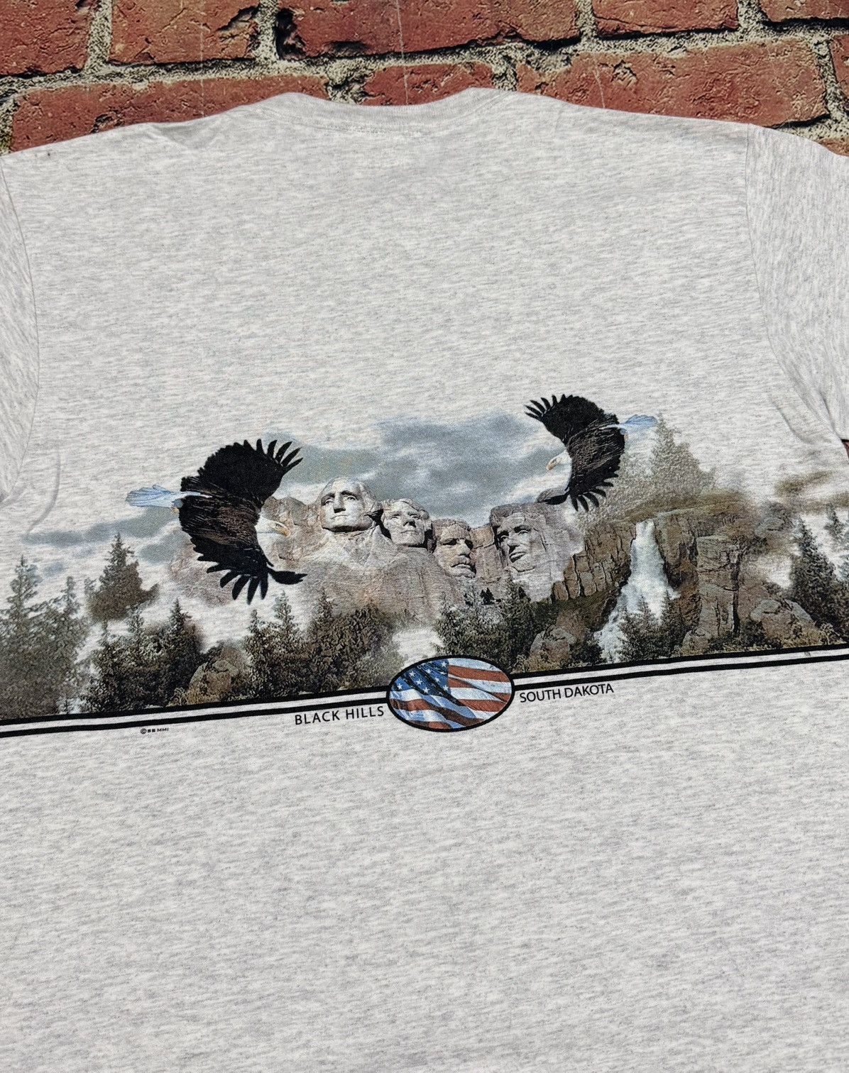 Vintage 90s Mount Rushmore Black Hills South Dakota Wrap Around Tee Size US M / EU 48-50 / 2 - 4 Thumbnail