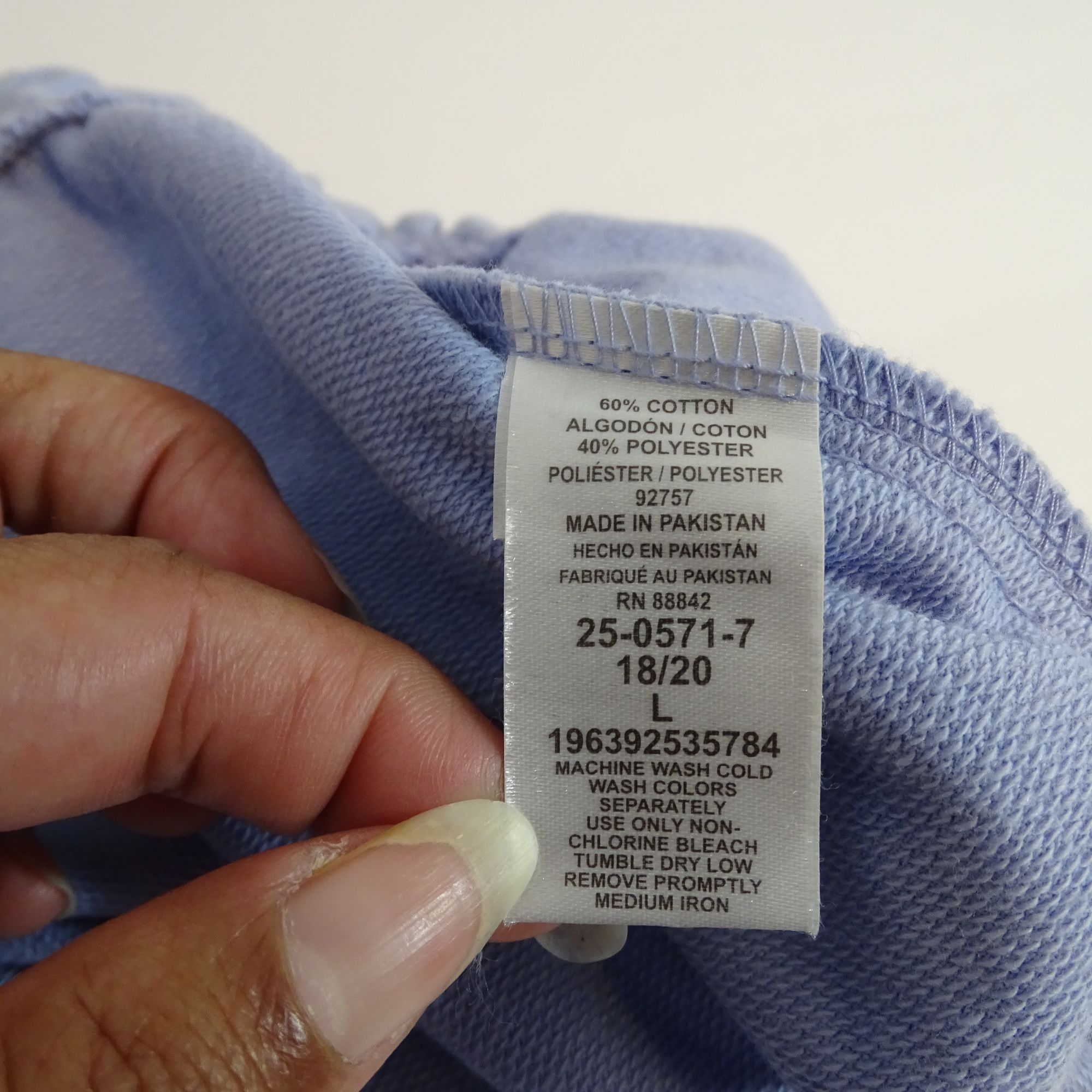 Other Ellos French Terry Blue Lounge Jogger Pants Size L 18 20 Size 40" / US 18 - 5 Thumbnail