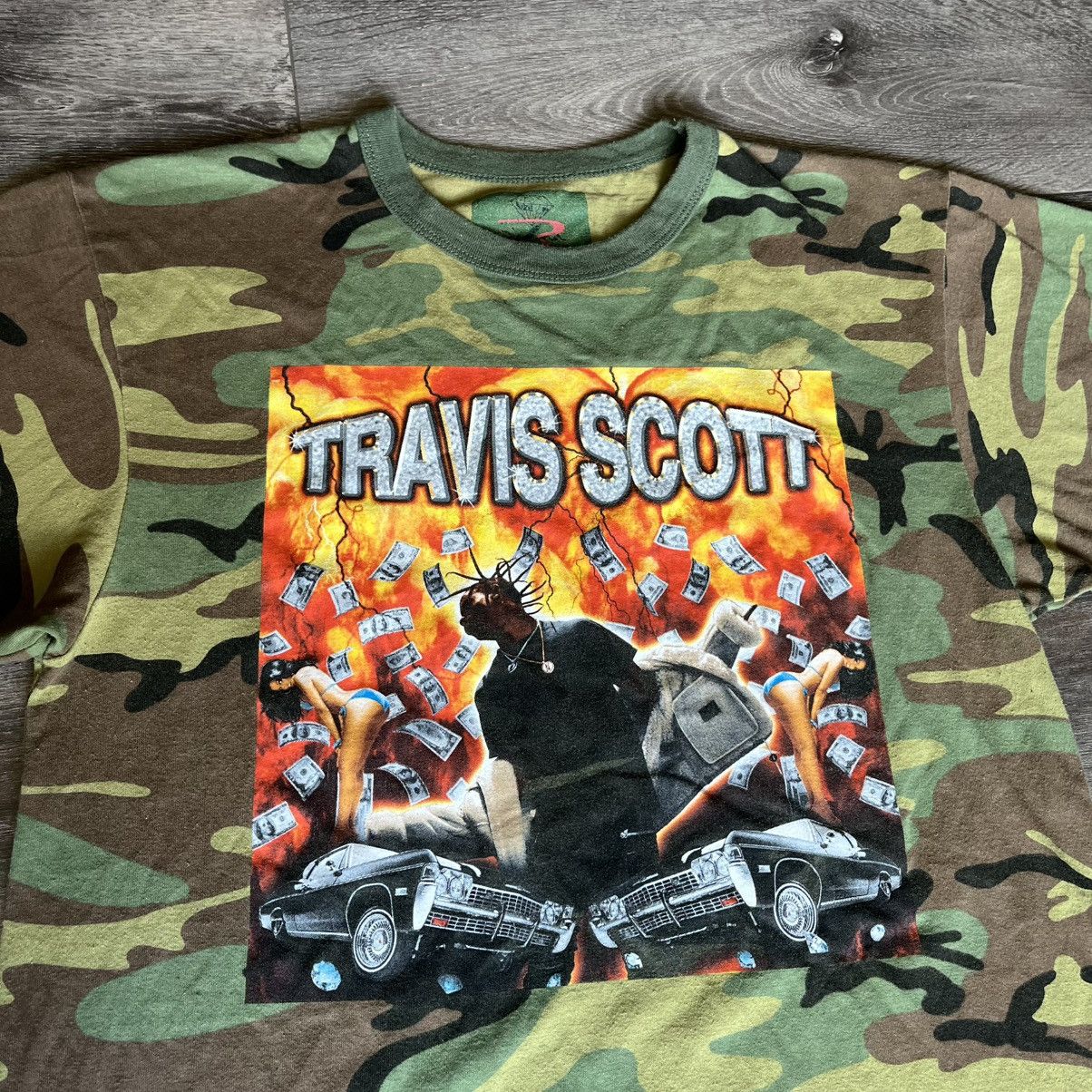 Diamond Supply Co. × Travis Scott Travis Scott x Diamond Supply Co. Rap Graphic Logo Tee Camo Size US M / EU 48-50 / 2 - 3 Thumbnail