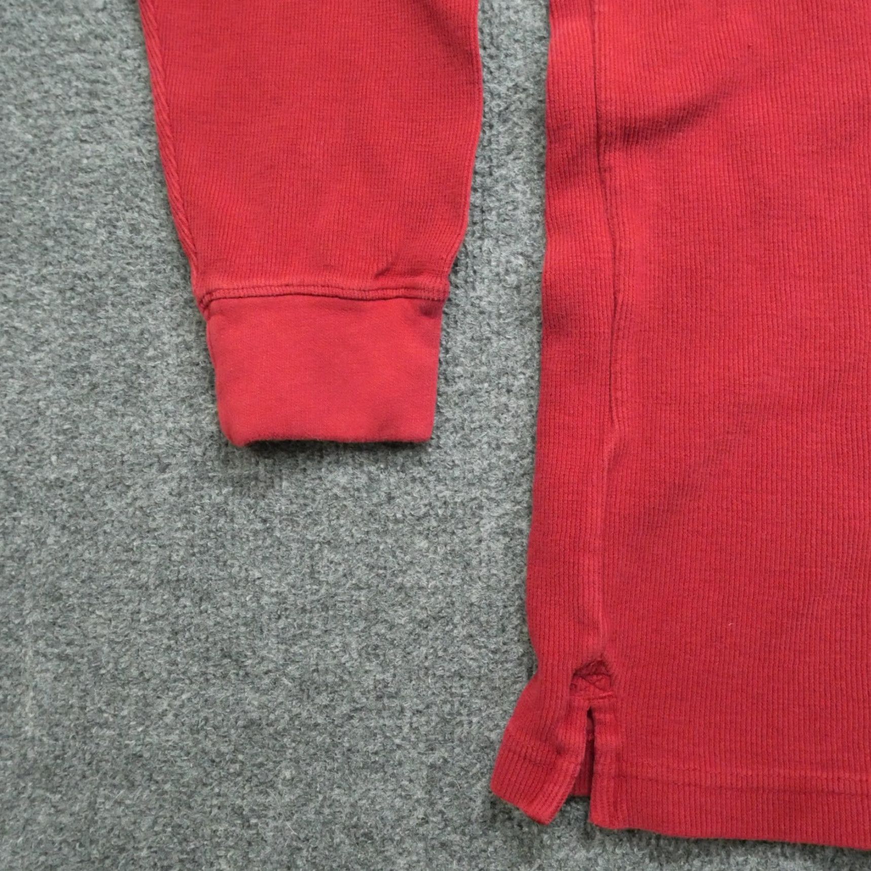 CO Duluth Shirts Mens Medium Red Henley Ribbed Pocket 90s Vintage Shirt Mens Size US M / EU 48-50 / 2 - 6 Thumbnail