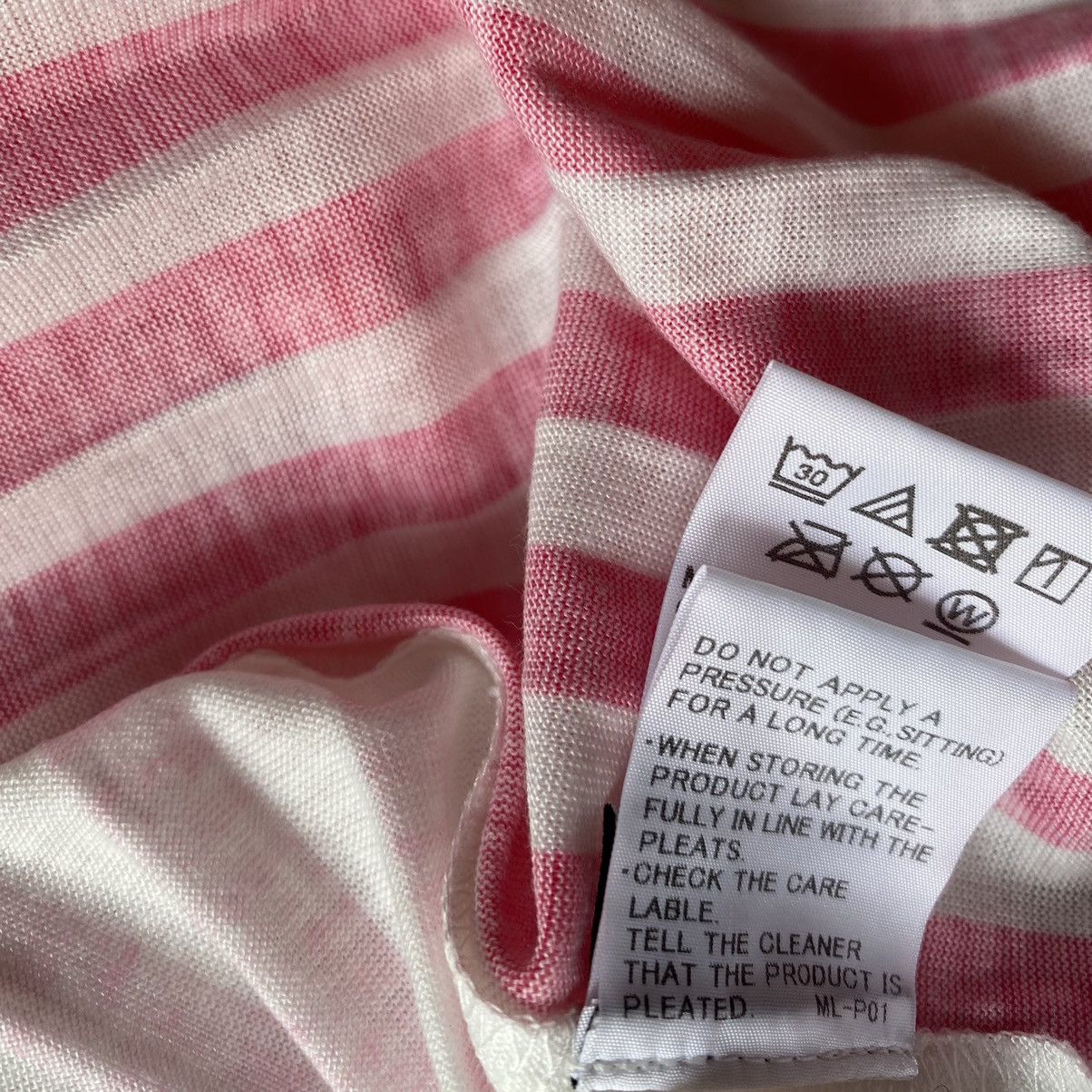 Issey Miyake Issey Miyake Me Pink Stripe Pleated Tank Top Size M / US 6-8 / IT 42-44 - 4 Thumbnail