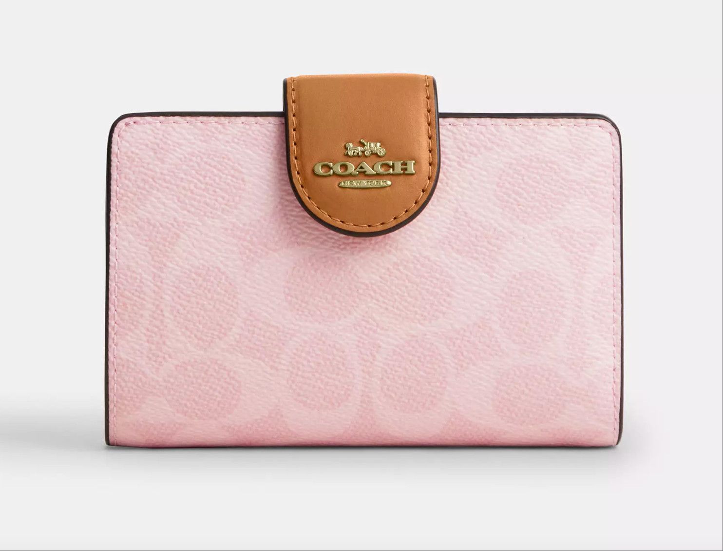 Coach Medium Corner Zip Wallet In Signature Canvas CEC29 Size ONE SIZE - 9 Thumbnail