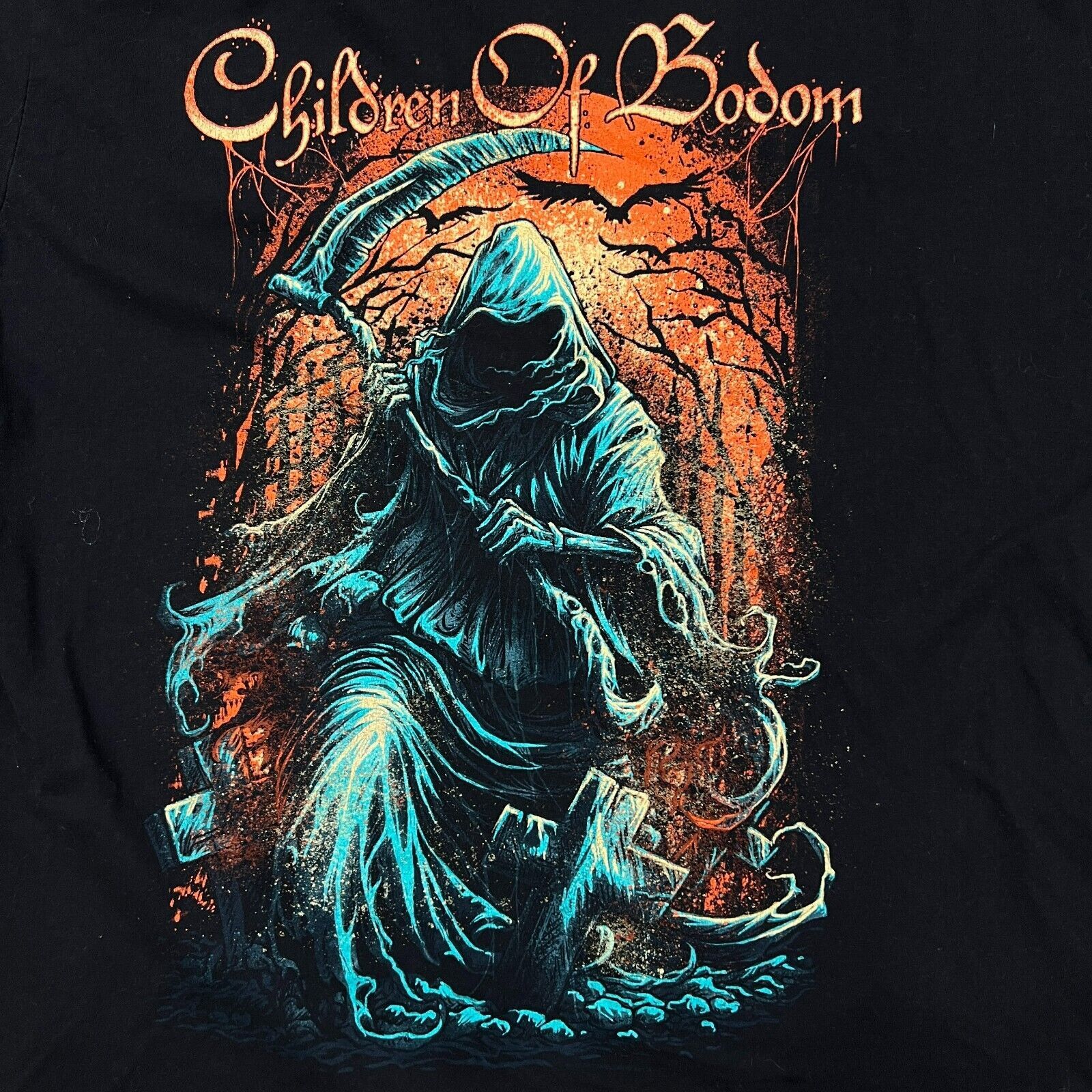 Band Tees × Vintage Vintage Children of Bodom T Shirt Small Grim Reaper Band Tee Size US S / EU 44-46 / 1 - 2 Thumbnail