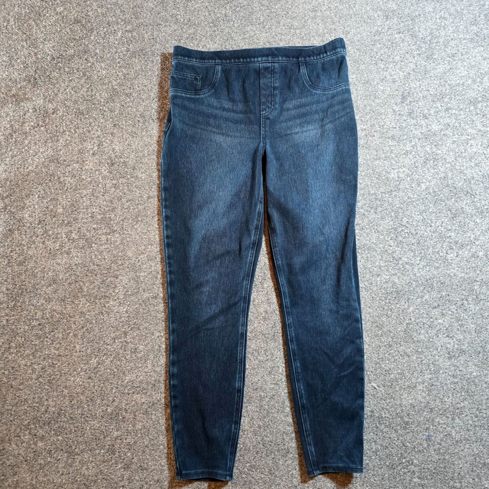 Spanx Spanx Jeans Womens XL Blue Pull On Stretch Skinny Legging Ankle Mid Rise Casual Womens Jeans Size 40" / US 18 - 2 Thumbnail
