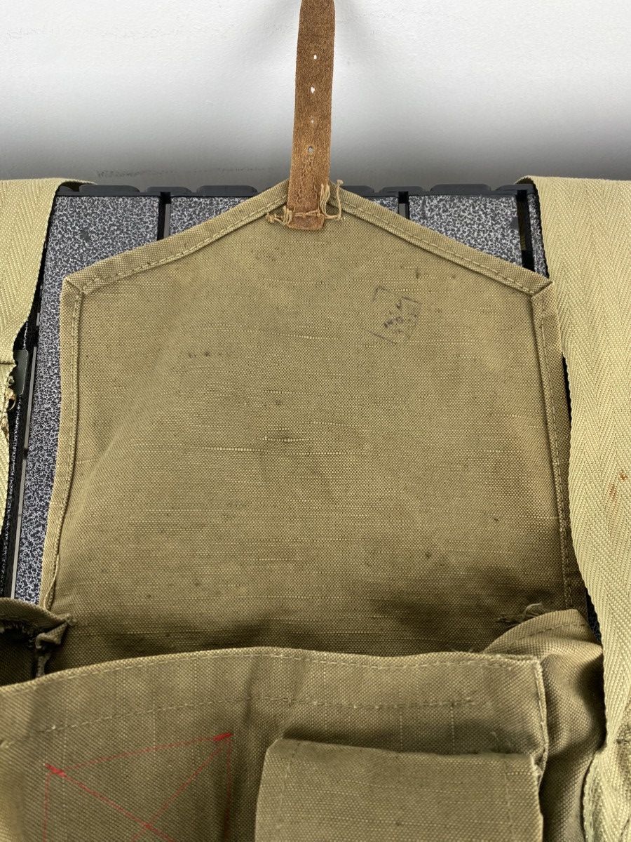 Japanese Brand 2000’s Shimamura Tokyo Canvas Military Tactical Sling Bag Size ONE SIZE - 10 Thumbnail