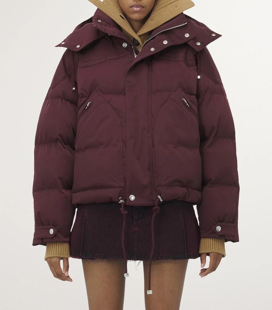 Alexander McQueen o1srvl11e0226 Oversized Puffer Jacket In Burgundy Size S / US 4 / IT 40 - 5 Thumbnail