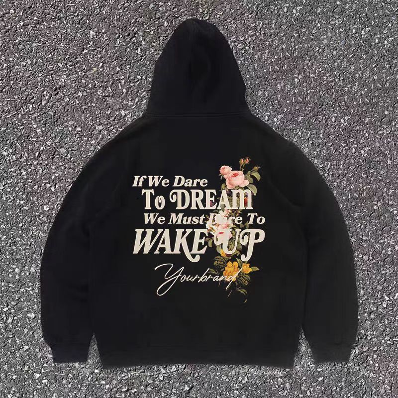 Japanese Brand × Vintage Black washed retro floral print hoodie y2k Size US L / EU 52-54 / 3 - 1 Thumbnail