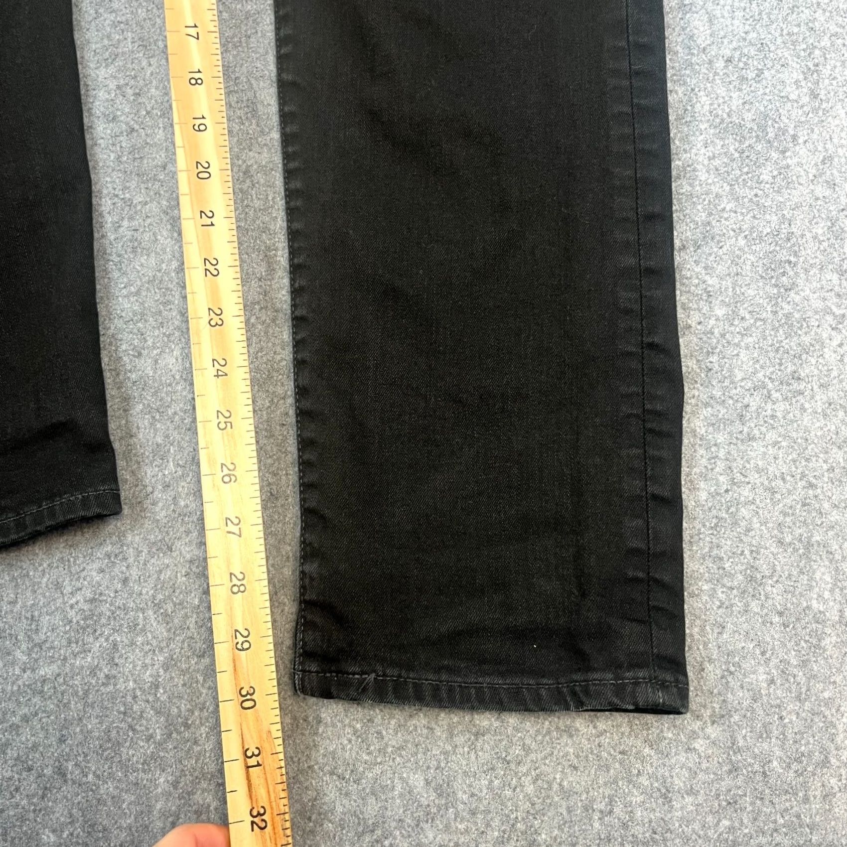 Levi's Levi's 502 Jeans Slim Tapered 36 Regular Dark Wash Black Stretch 5-Pocket Denim Mens Jeans Size US 36 / EU 52 - 4 Thumbnail