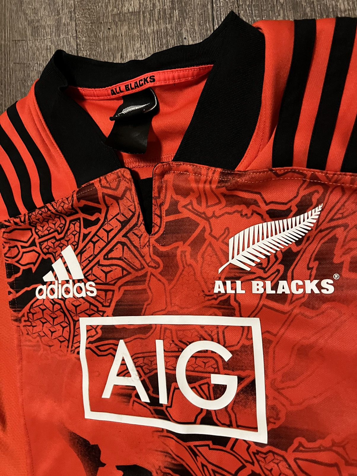 All Blacks All Blacks Adidas Rugby Orange Jersey size Medium Size US M / EU 48-50 / 2 - 2 Thumbnail