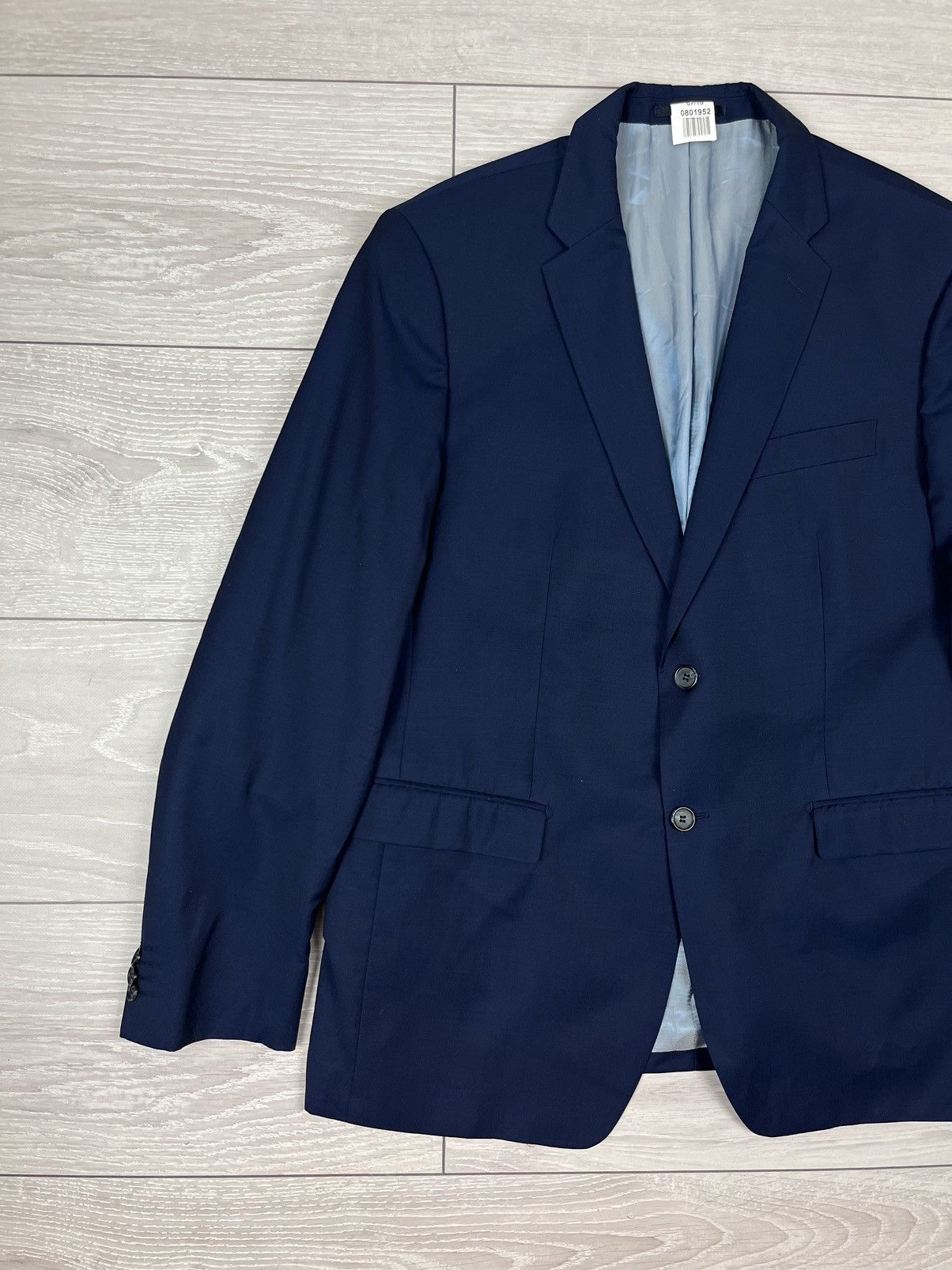 Ermenegildo Zegna Ermenegildo Zegna Vintage Blue Lana Silk Blazer 58 Size Size 50R - 3 Thumbnail