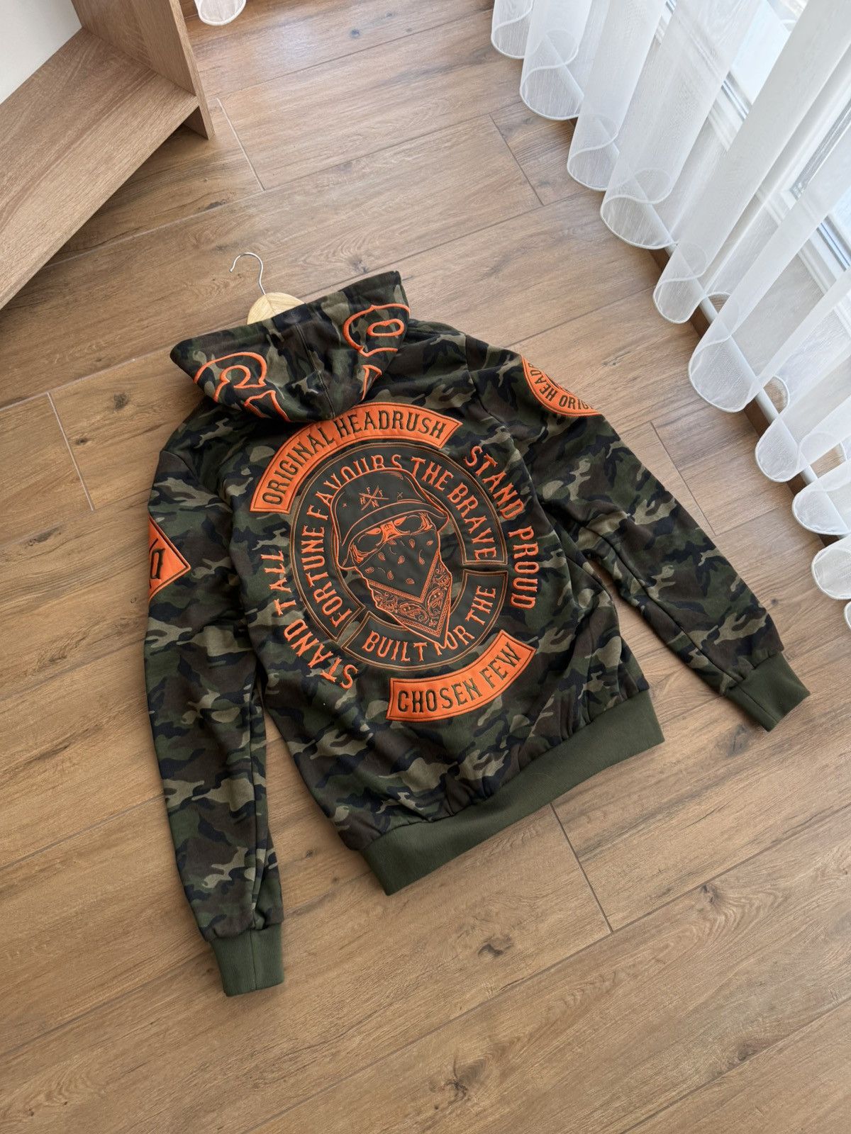 Japanese Brand × Vintage Vintage Ed Hardy by Christian Audigier Camo Style Hoodie Size US S / EU 44-46 / 1 - 12 Thumbnail