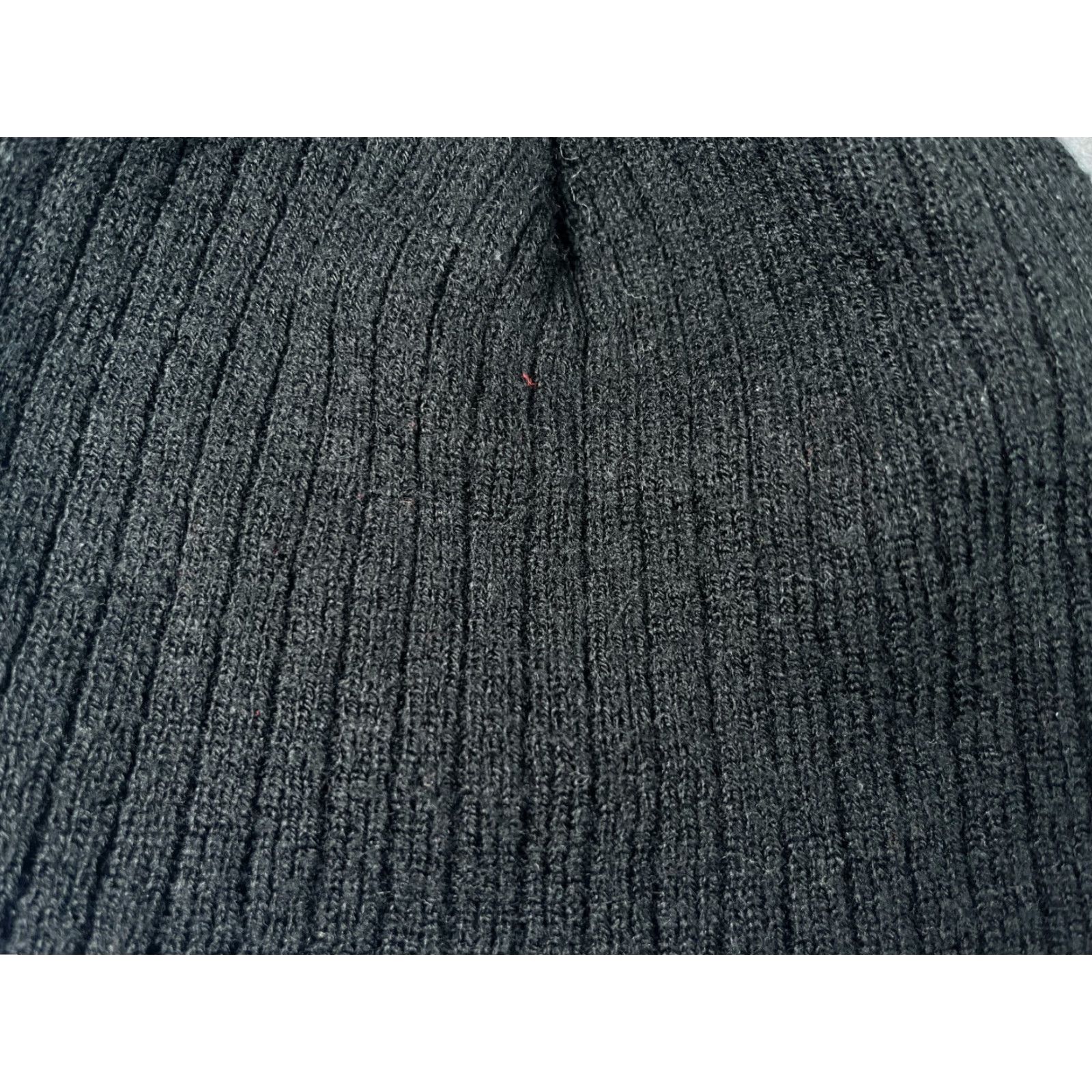 Vintage Beanie Toque Adult One Size Black Ribbed Knit 100% Acrylic Ski Skate Camp Size ONE SIZE - 2 Thumbnail