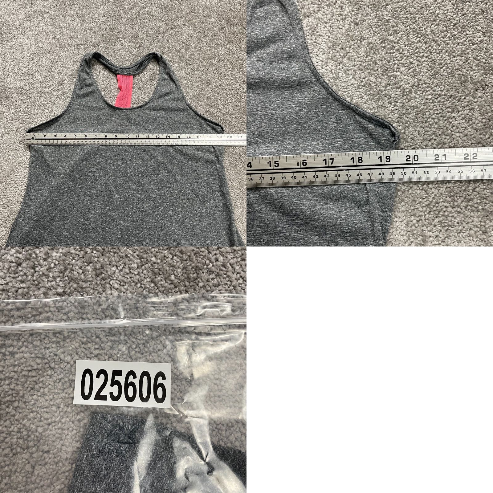 Vintage Just Be Sport Tank Top Womens L Gray Racerback Halter Stretch ActiveRunning Size L / US 10 / IT 46 - 8 Thumbnail