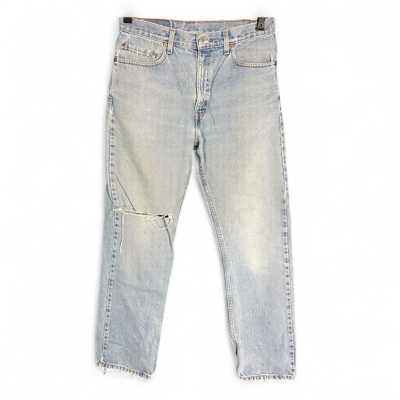 Levi's Men's Levi's 505 Regular Fit Light Distressed Jeans 34x32 Size US 34 / EU 50 - 1 Thumbnail