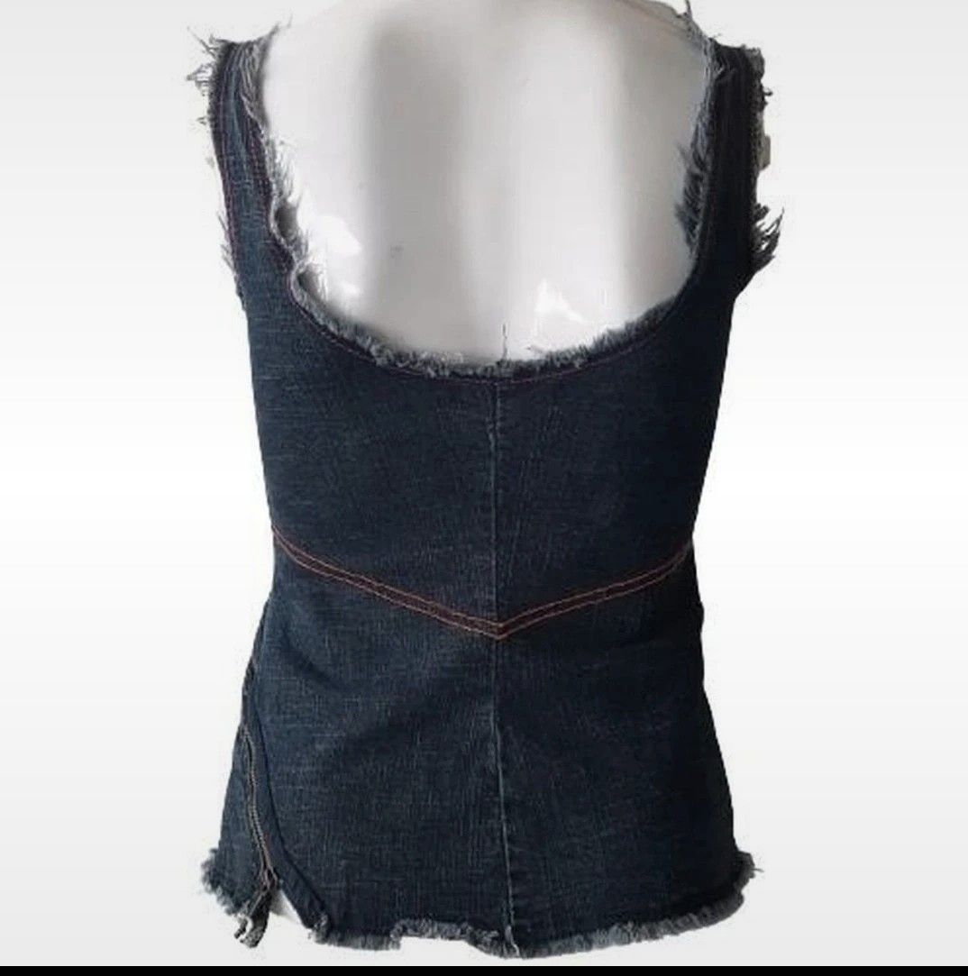 Diesel 2YK DENIM CORSET STYLE BUSTIER Size S / US 4 / IT 40 - 2 Thumbnail
