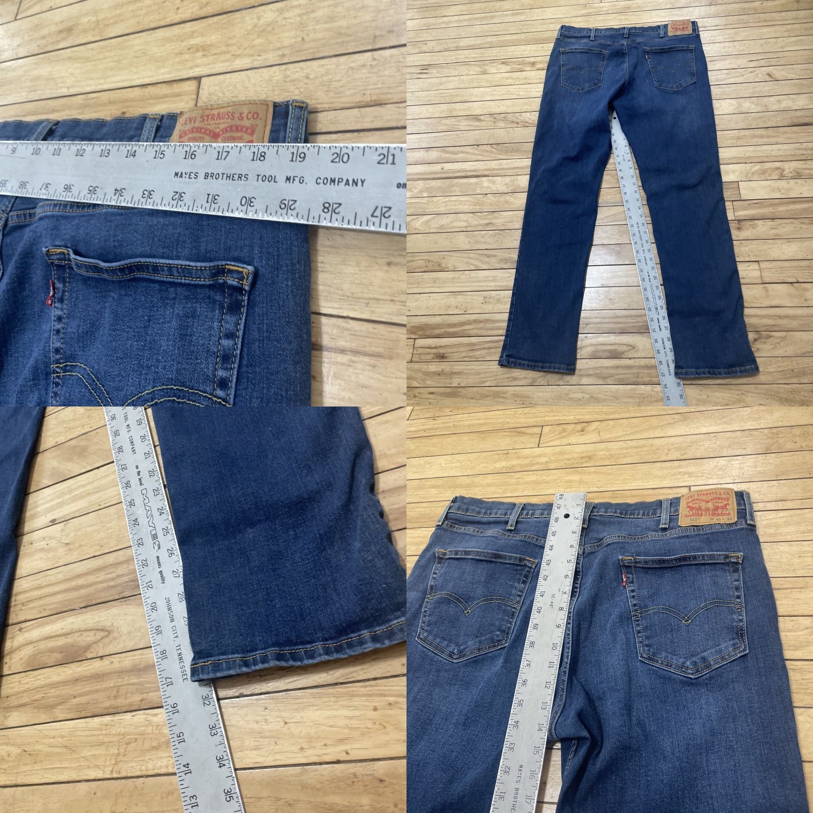 Levi's Levi's Jeans 511 Slim Straight Jeans Men 40x32 Blue Stretch Denim School 5-Pocket Size US 40 / EU 56 - 8 Thumbnail