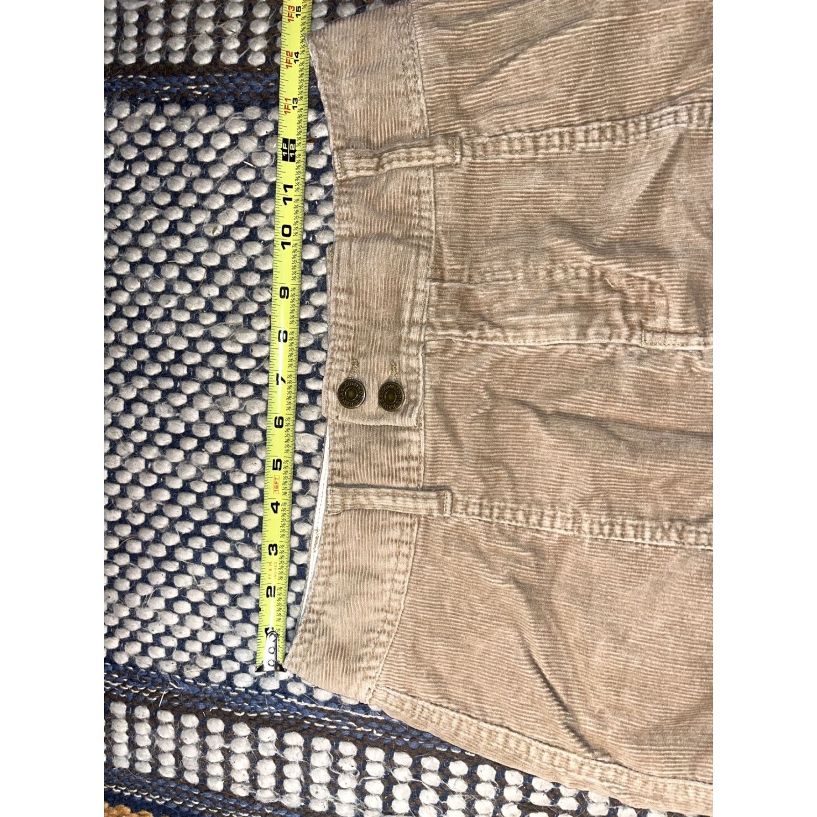 Eddie Bauer Eddie Bauer Women's Beige Corduroy A-Line Skirt Size 4 Knee Length with Pockets Size 27" / US 4 / IT 40 - 6 Thumbnail