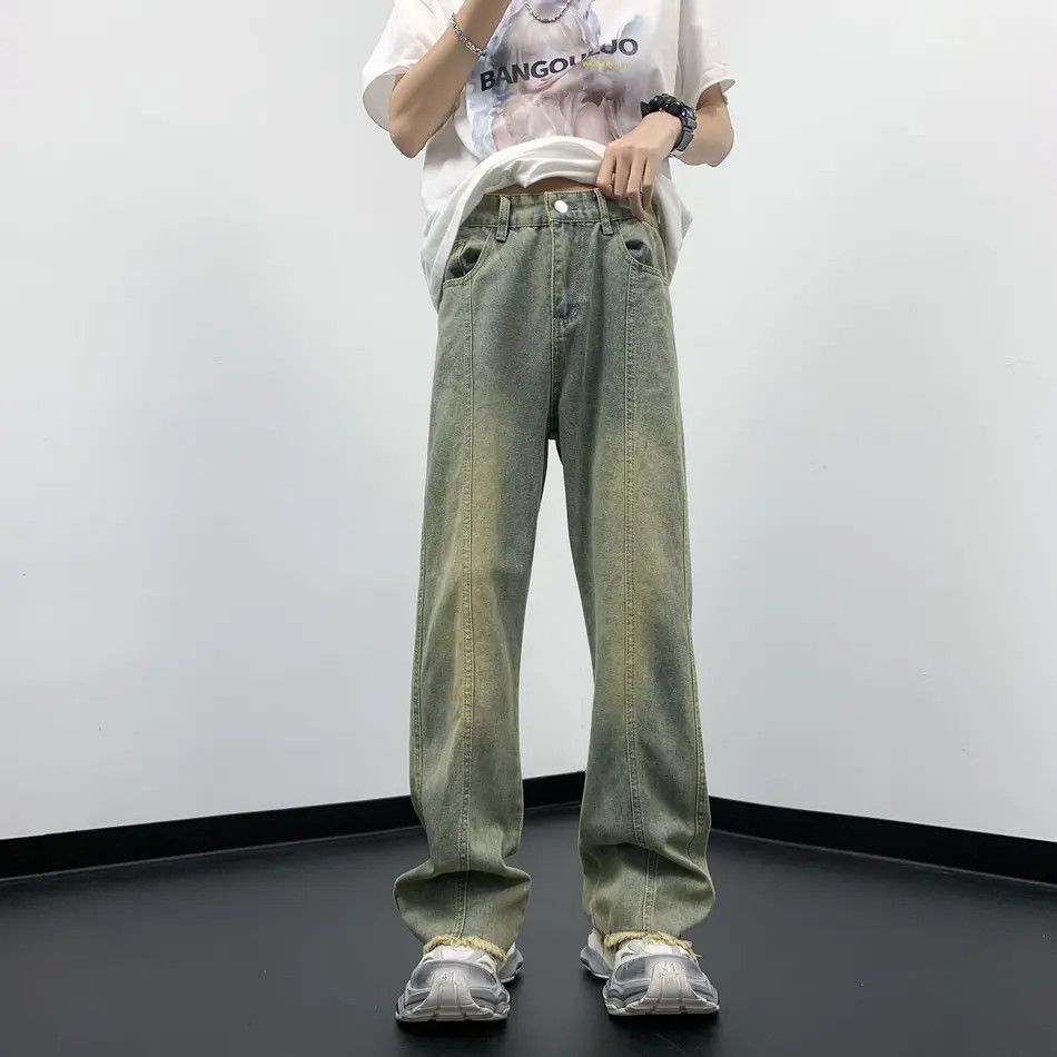 Japanese Brand × Jean Retro straight leg fringed slightly flared jeans Size US 32 / EU 48 - 5 Thumbnail