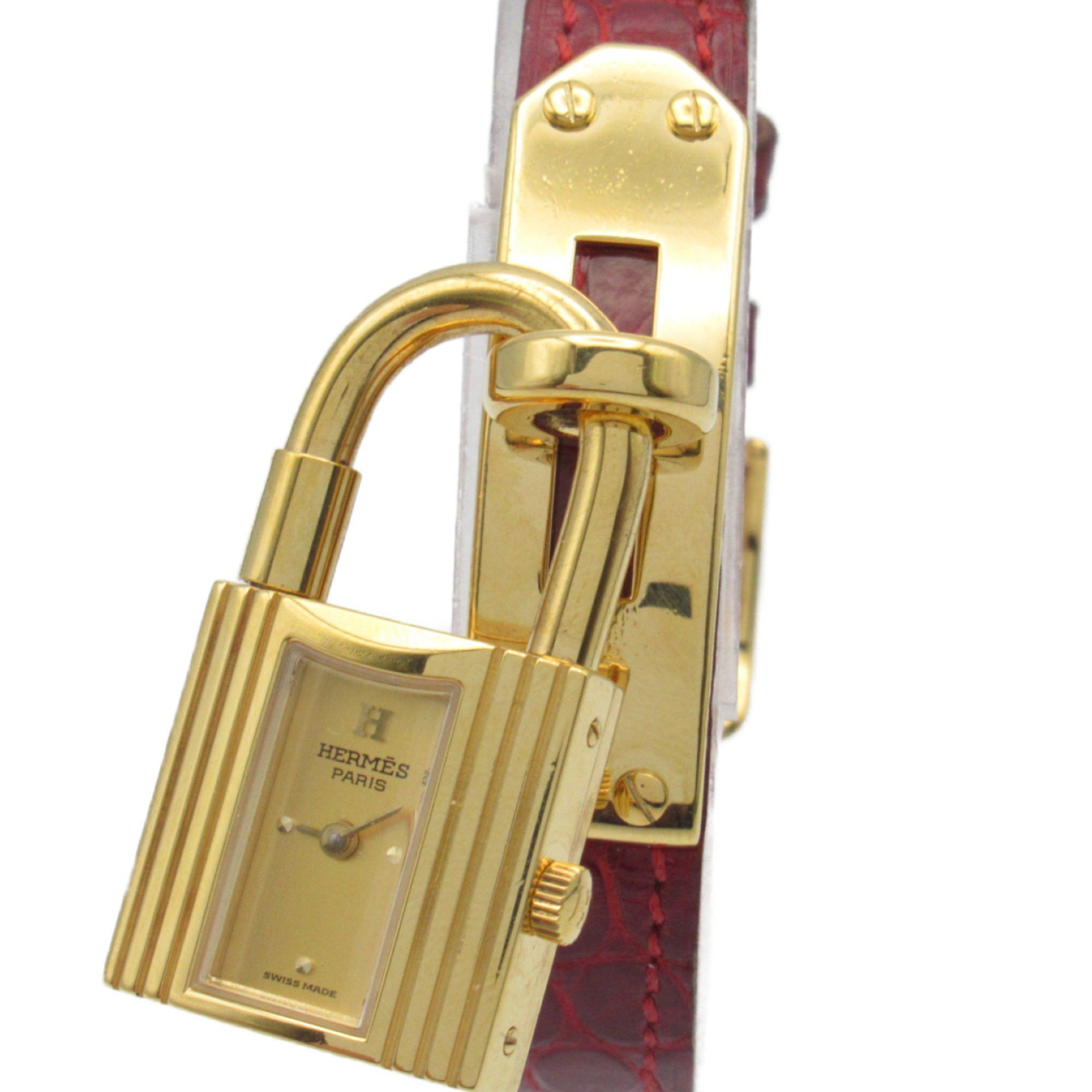 image of Hermes Kelly Watch Wrist Watch Ke1.201 Quartz Gold Gold Plated, Women's