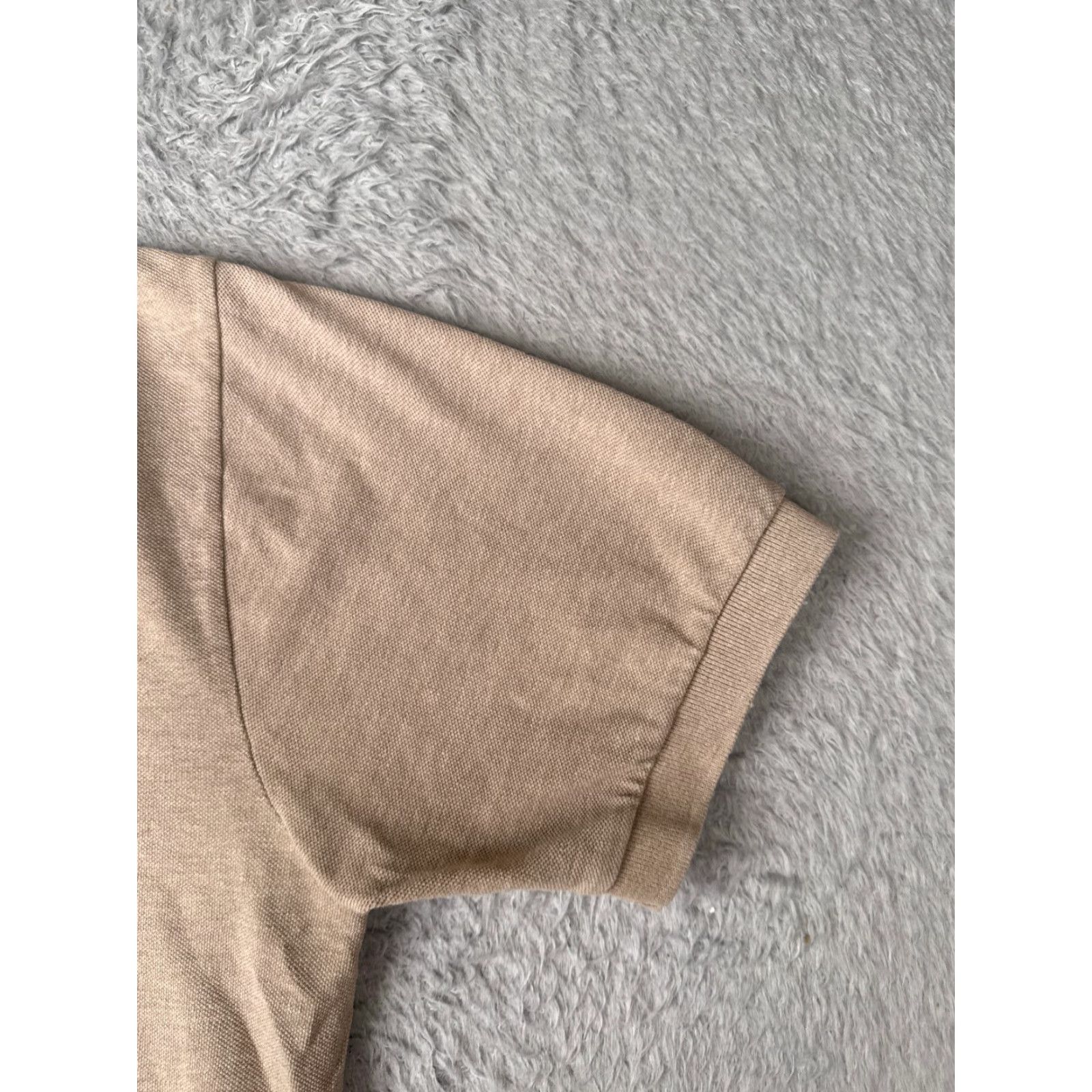 Ralph Lauren VINTAGE Ralph Lauren Polo Shirt Adult XL Beige 100% Cotton Short Sleeve Men Regular with Logo Embroidered, Polo, 90s Inspired, Sports, Golf Mens Size US XL / EU 56 / 4 - 2 Thumbnail