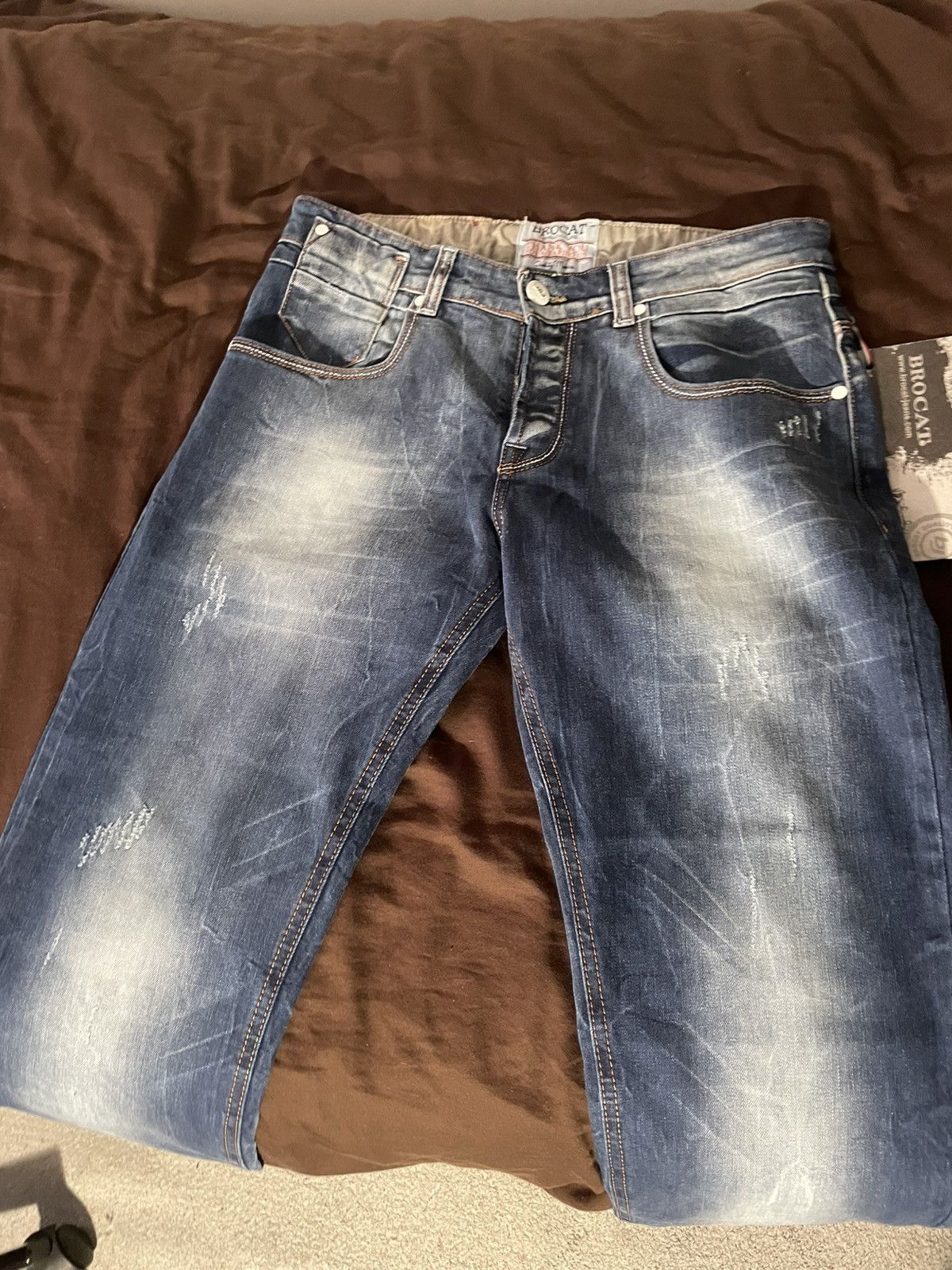 Other Blue washed jeans Size US 34 / EU 50 - 1 Thumbnail